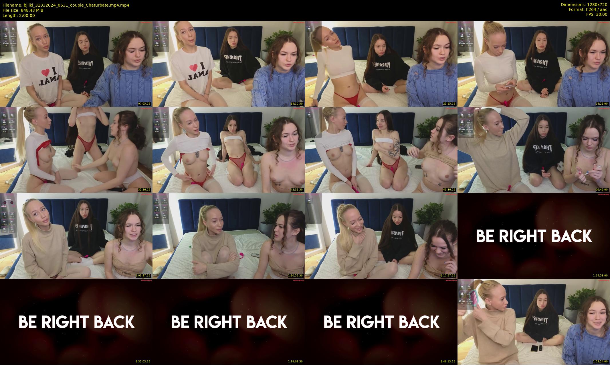 bjliki — 120 minute Chaturbate couple cam show recording, 720p, Mar 31, 2024
