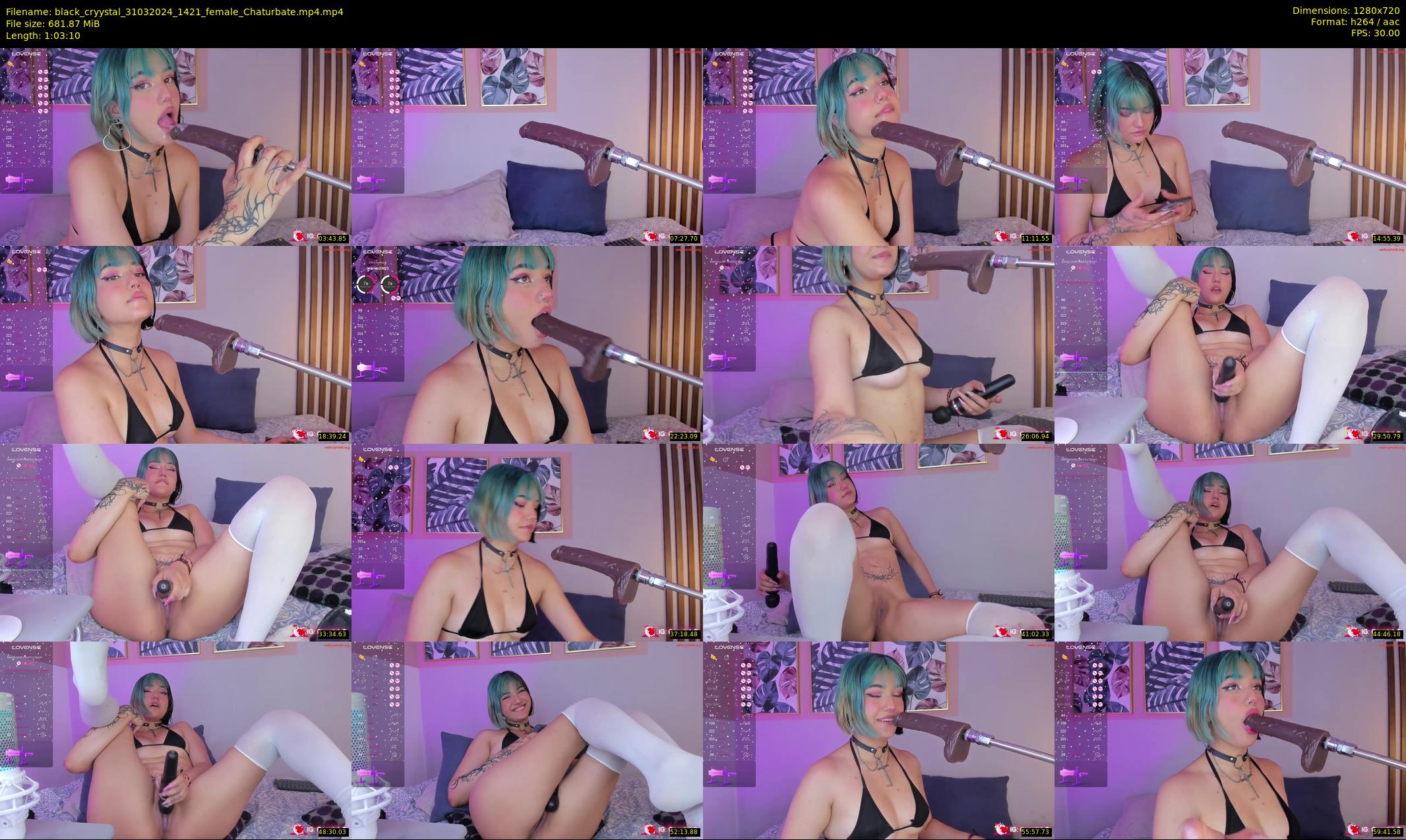 black_cryystal — 64 minute Chaturbate female cam show recording, 720p, Mar 31, 2024