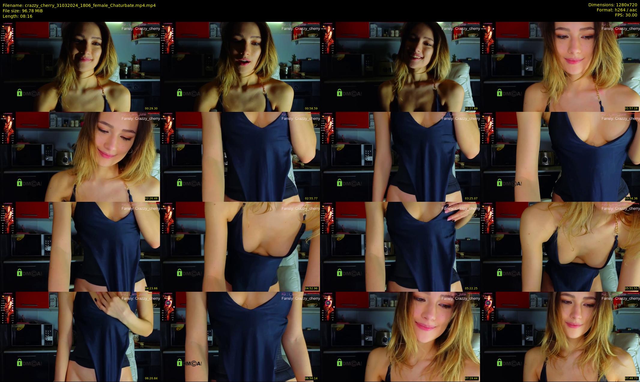 crazzy_cherry — 9 minute Chaturbate female cam show recording, 720p, Mar 31, 2024