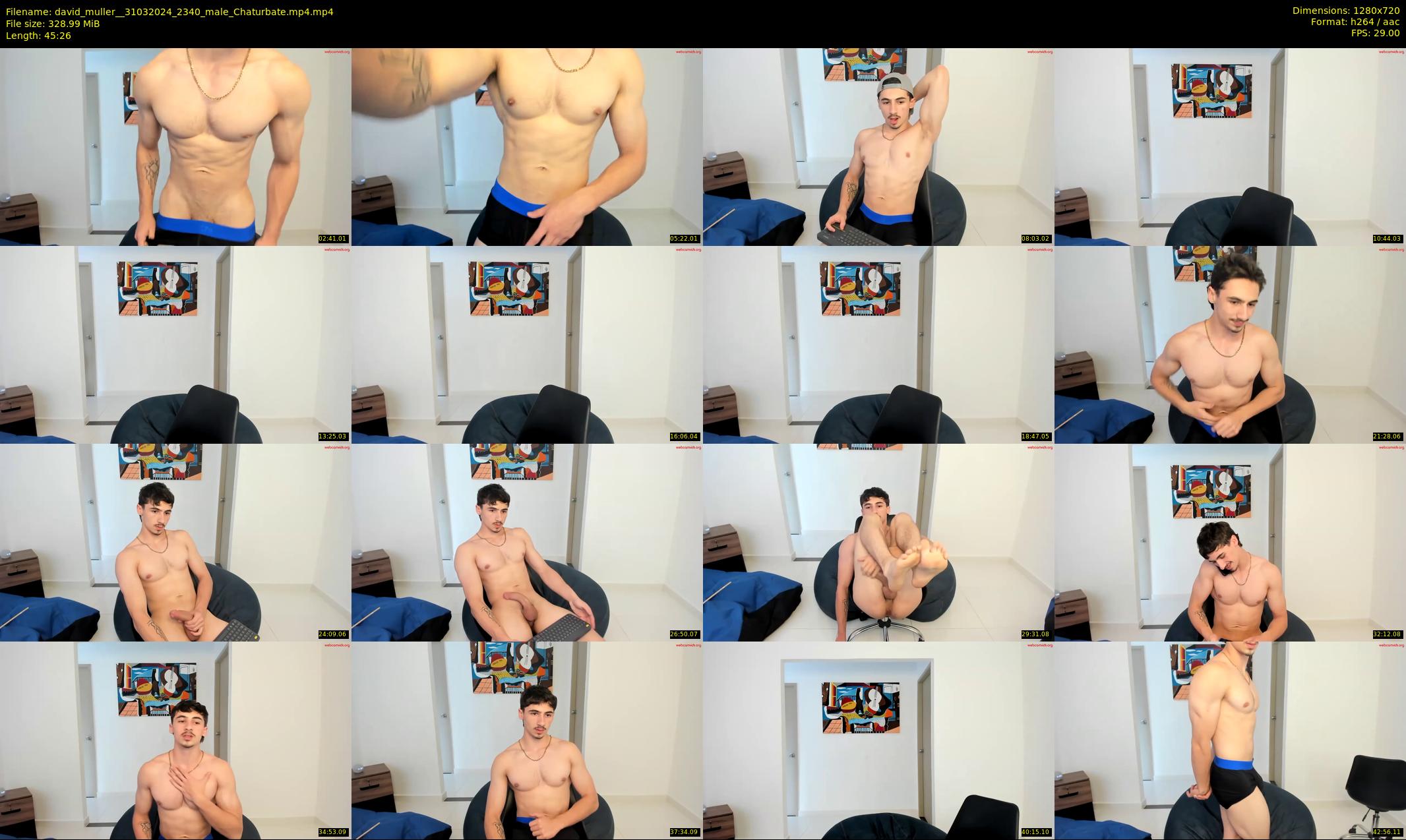 david_muller_ — 46 minute Chaturbate male cam show recording, 720p, Mar 31, 2024