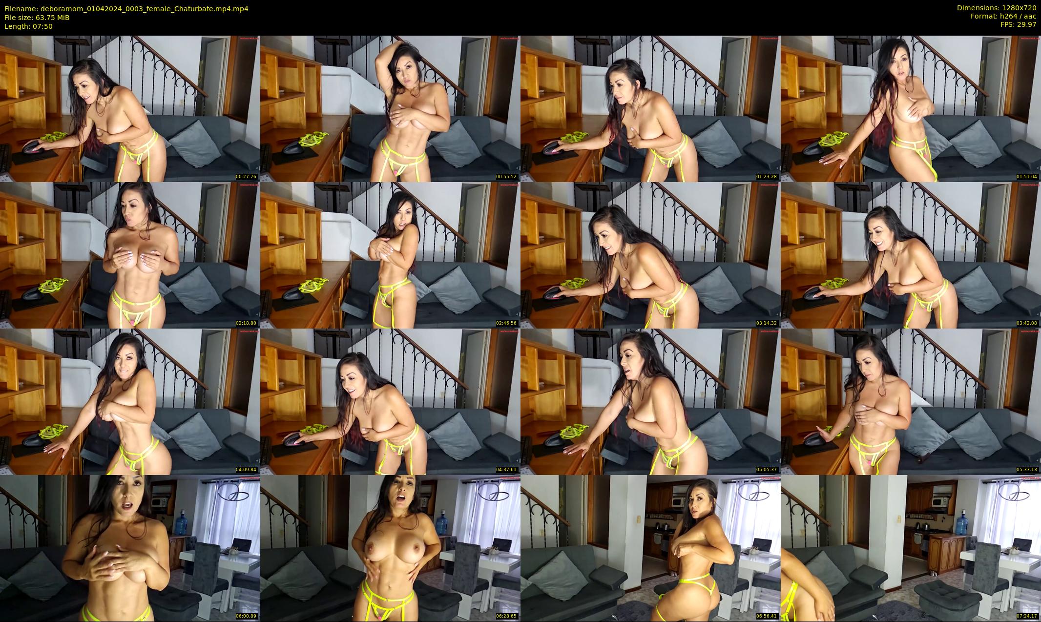 deboramom — 8 minute Chaturbate female cam show recording, 720p, Apr 1, 2024