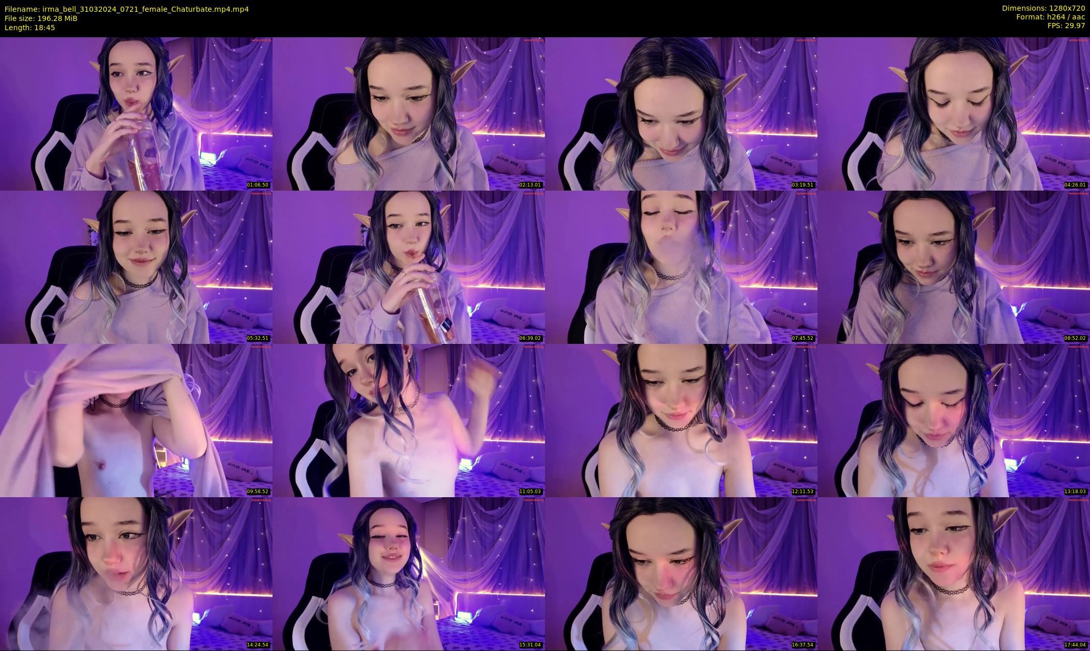 irma_bell — 19 minute Chaturbate female cam show recording, 720p, Mar 31, 2024
