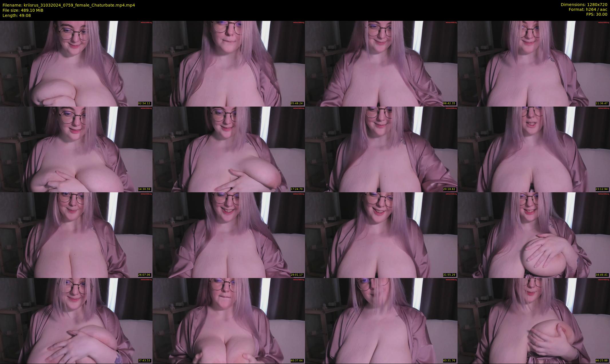 kriisrus — 50 minute Chaturbate female cam show recording, 720p, Mar 31, 2024