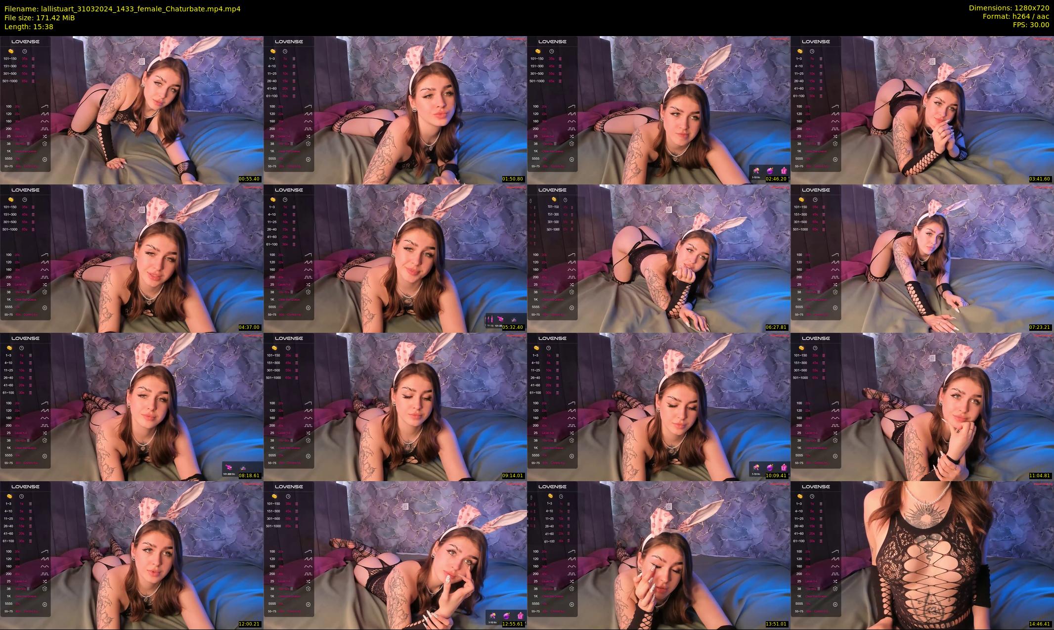 lallistuart — 16 minute Chaturbate female cam show recording, 720p, Mar 31, 2024