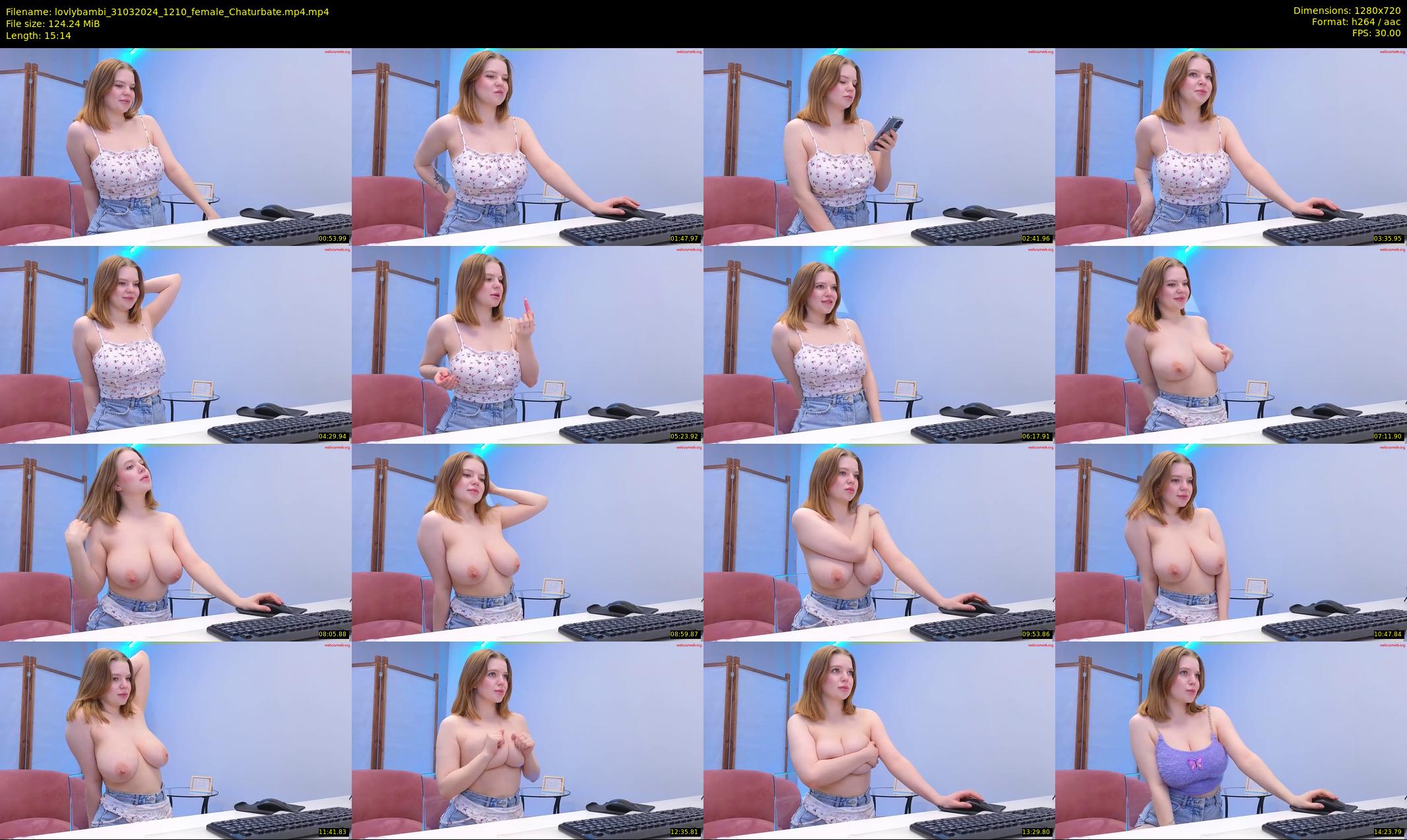 lovlybambi — 16 minute Chaturbate female cam show recording, 720p, Mar 31, 2024