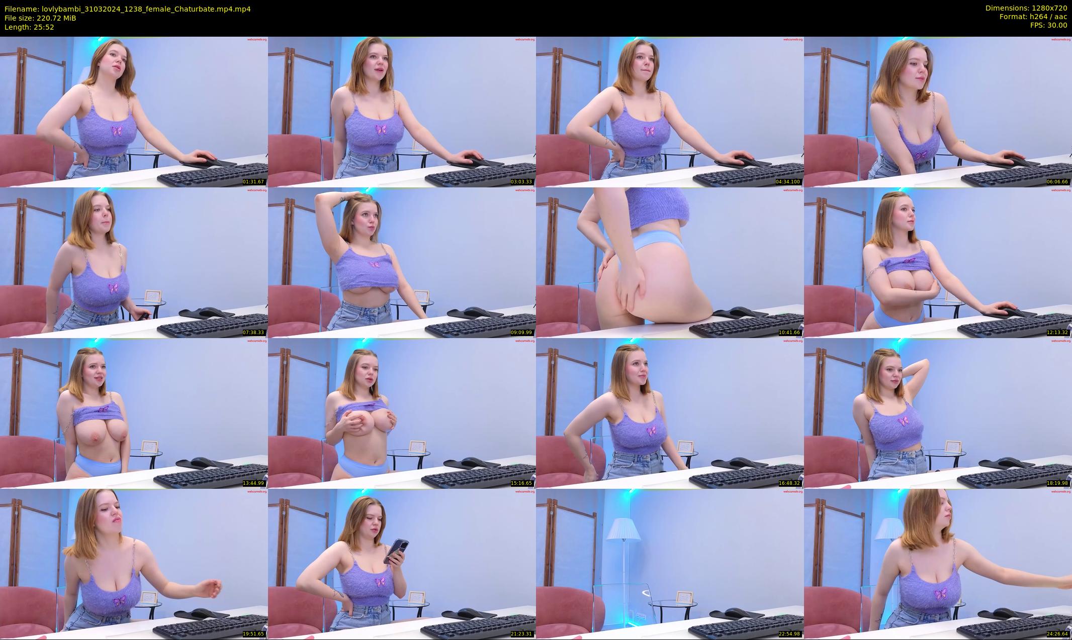 lovlybambi — 26 minute Chaturbate female cam show recording, 720p, Mar 31, 2024