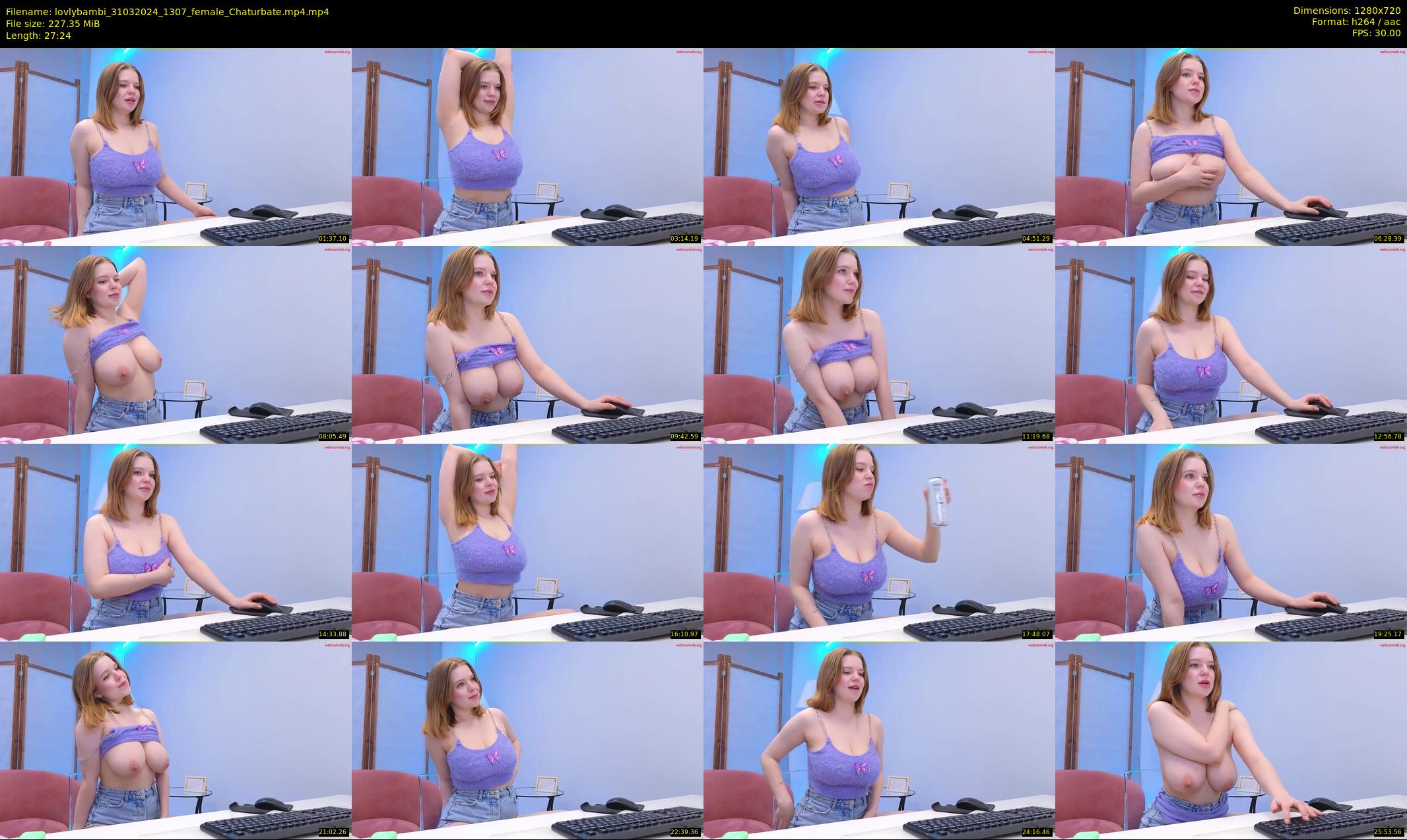 lovlybambi — 28 minute Chaturbate female cam show recording, 720p, Mar 31, 2024