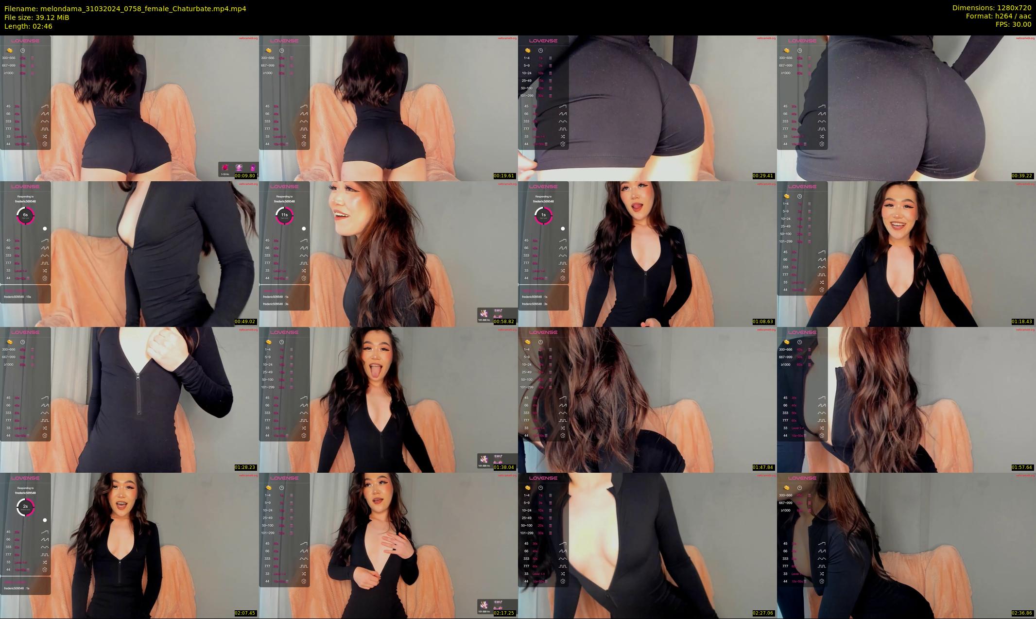 melondama — 3 minute Chaturbate female cam show recording, 720p, Mar 31, 2024