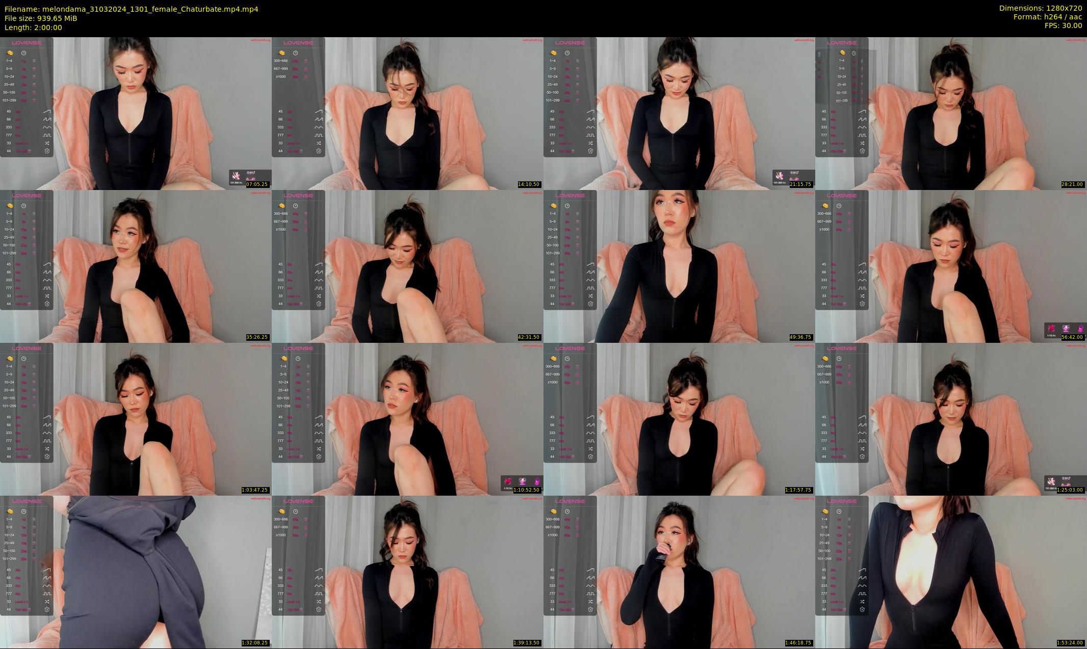 melondama — 120 minute Chaturbate female cam show recording, 720p, Mar 31, 2024