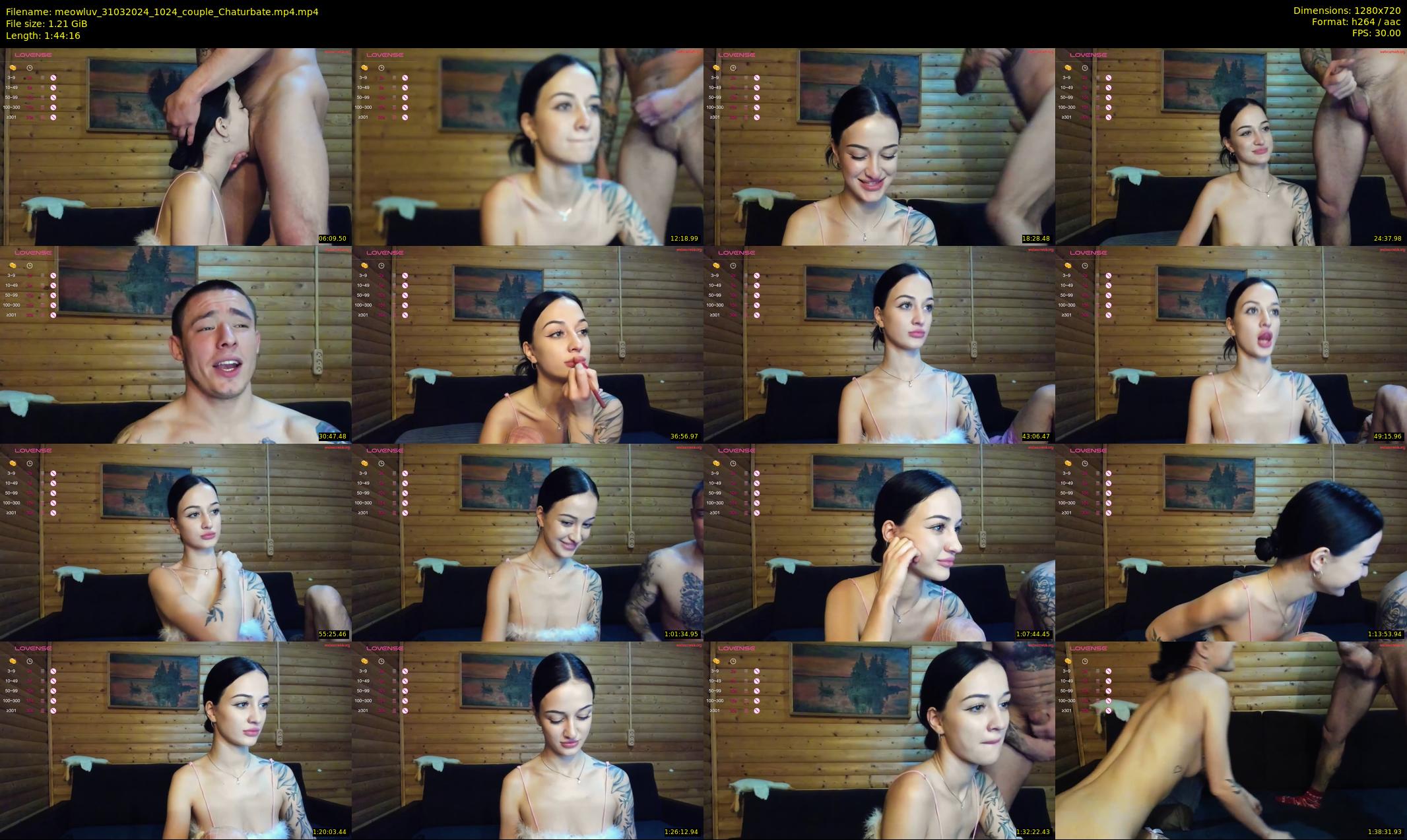 meowluv — 105 minute Chaturbate couple cam show recording, 720p, Mar 31, 2024