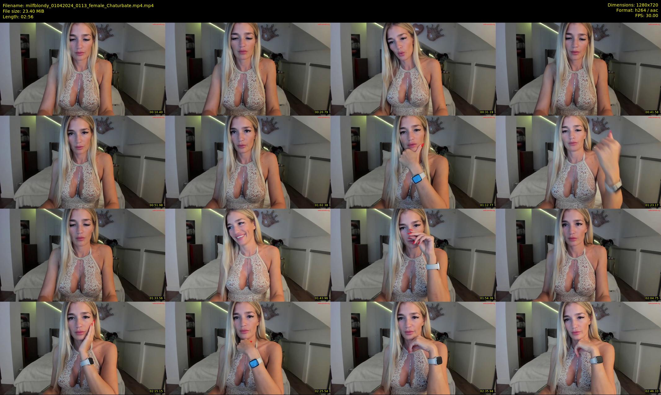 milfblondy — 3 minute Chaturbate female cam show recording, 720p, Apr 1, 2024
