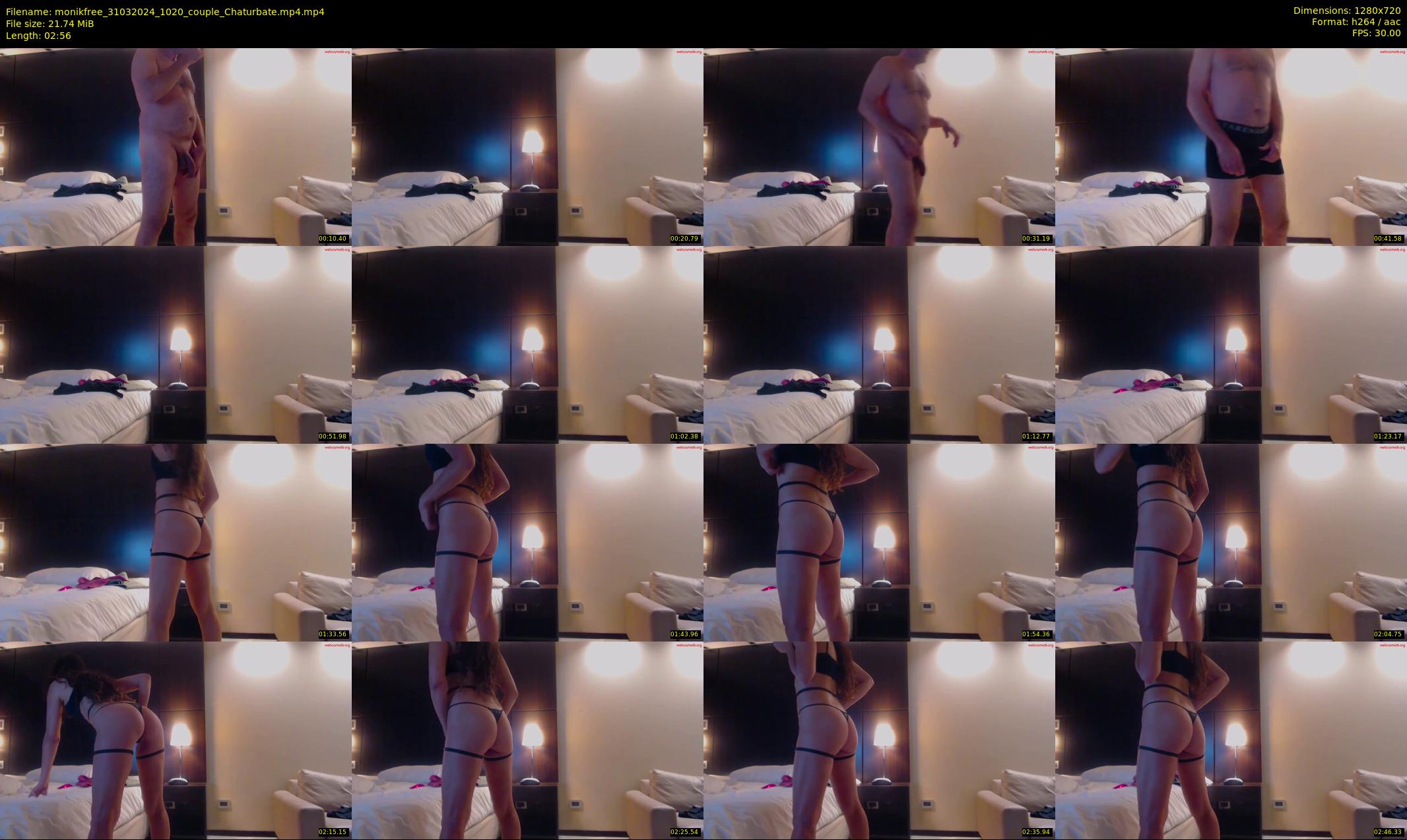 monikfree — 3 minute Chaturbate couple cam show recording, 720p, Mar 31, 2024