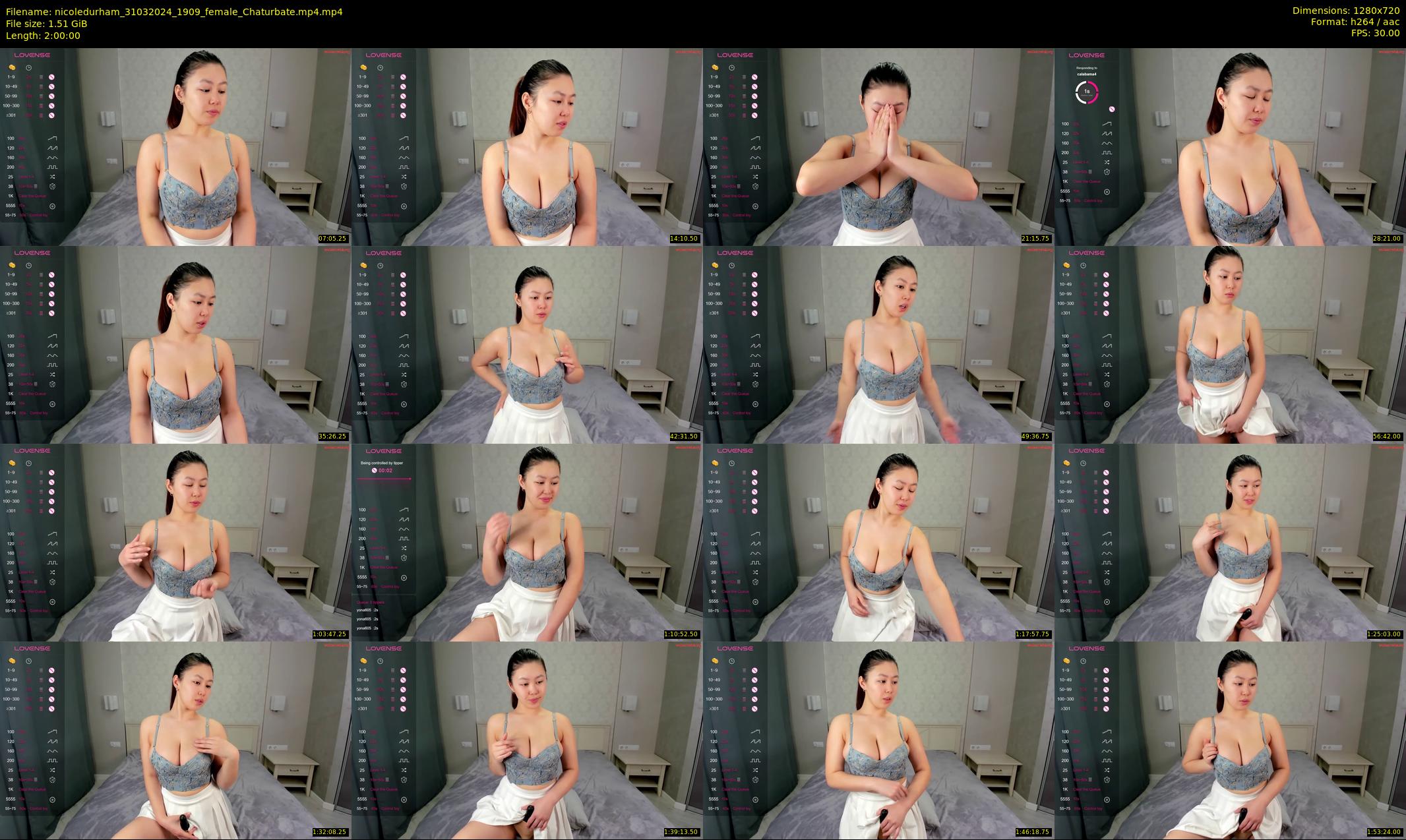 nicoledurham — 120 minute Chaturbate female cam show recording, 720p, Mar 31, 2024