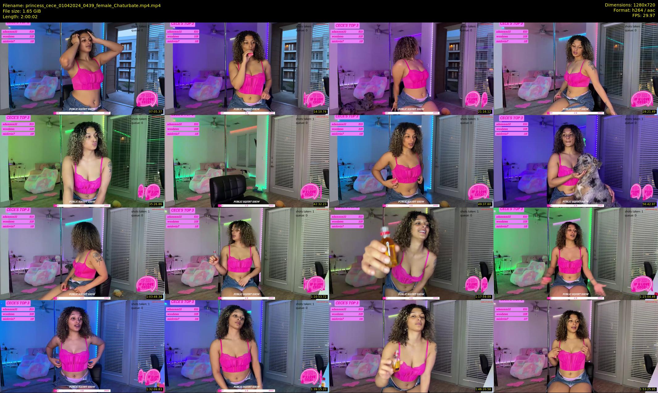 princess_cece — 121 minute Chaturbate female cam show recording, 720p, Apr 1, 2024