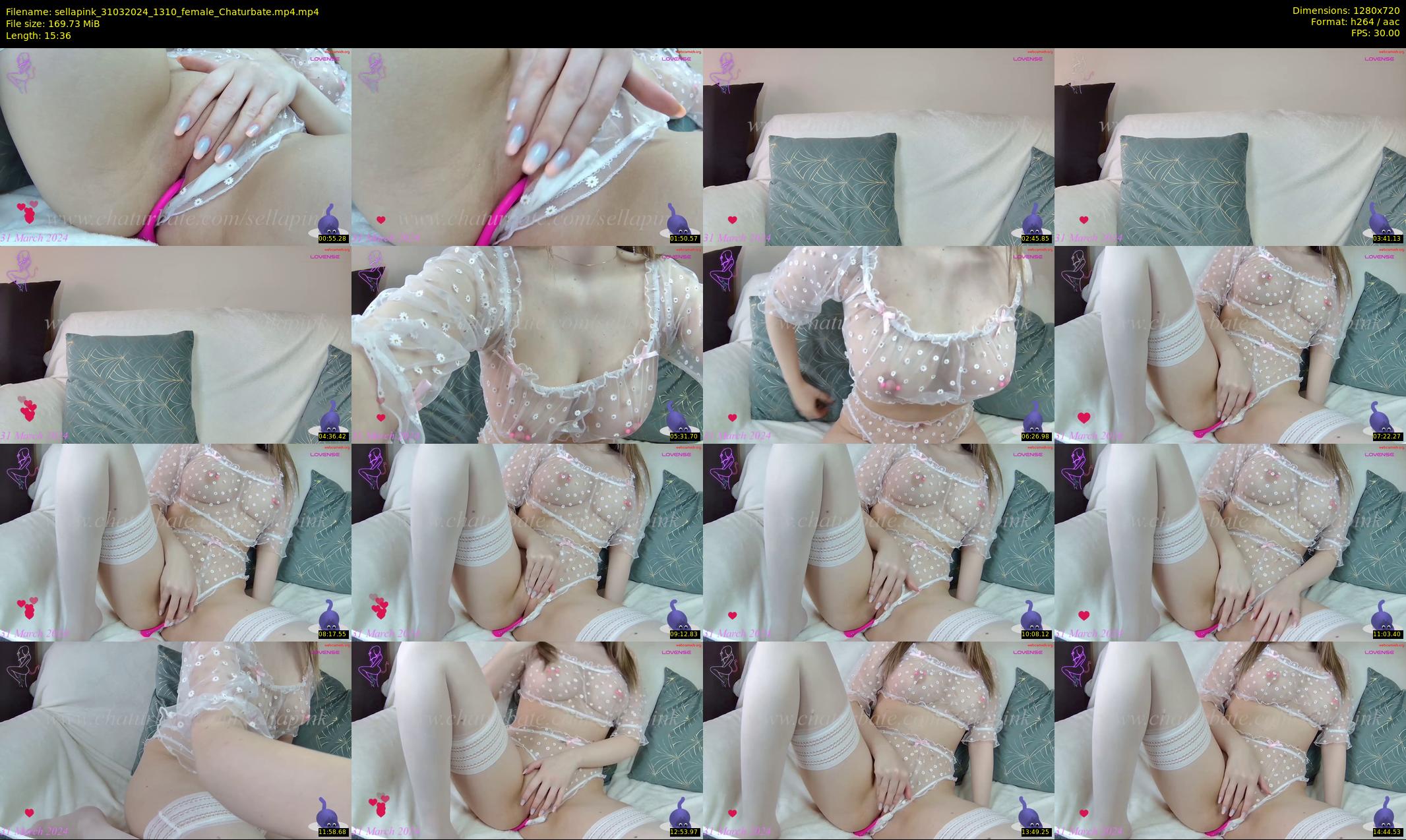 sellapink — 16 minute Chaturbate female cam show recording, 720p, Mar 31, 2024