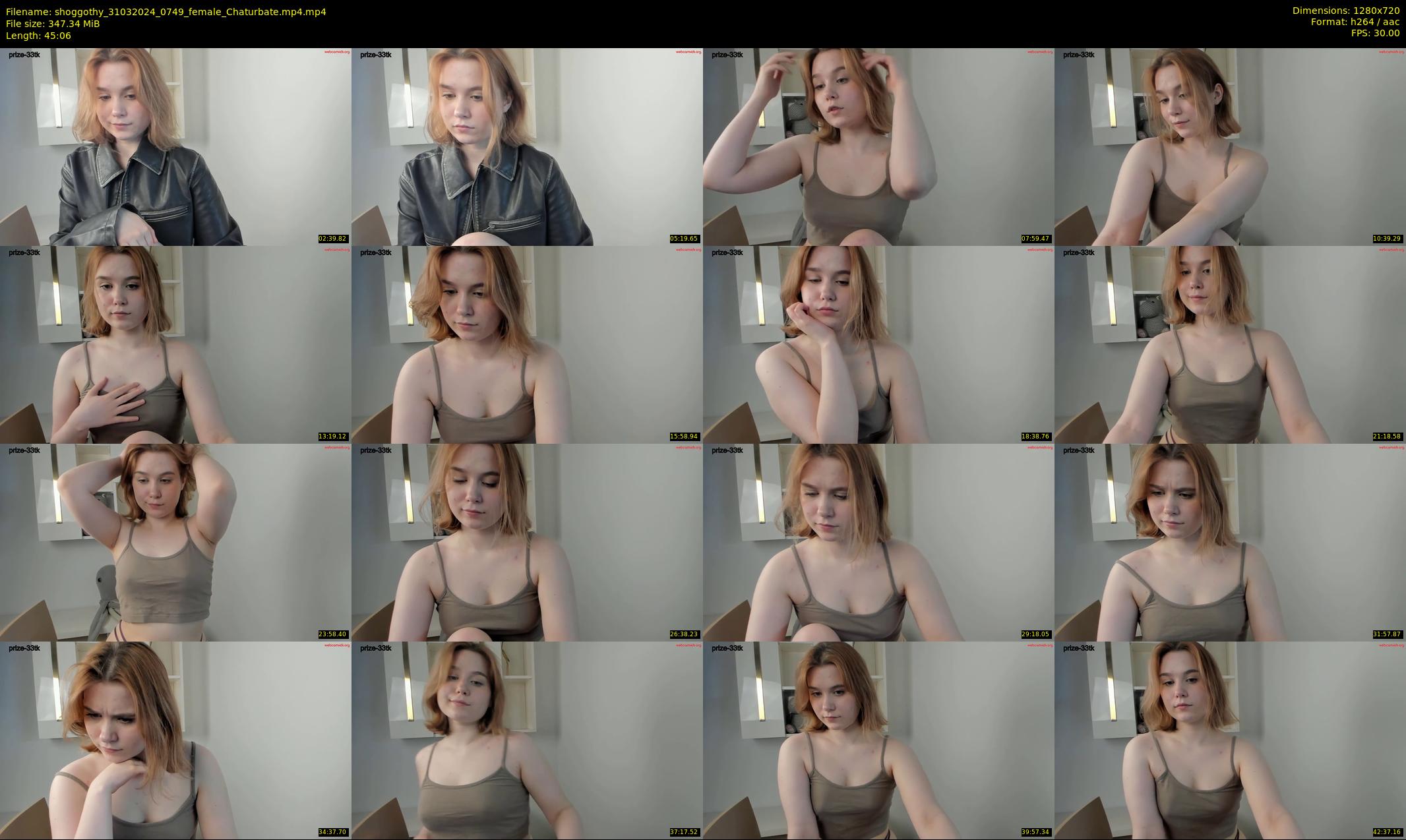 shoggothy — 46 minute Chaturbate female cam show recording, 720p, Mar 31, 2024