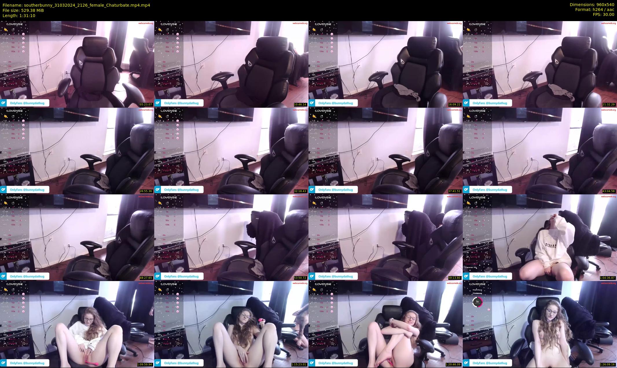 southerbunny — 92 minute Chaturbate female cam show recording, 480p, Mar 31, 2024