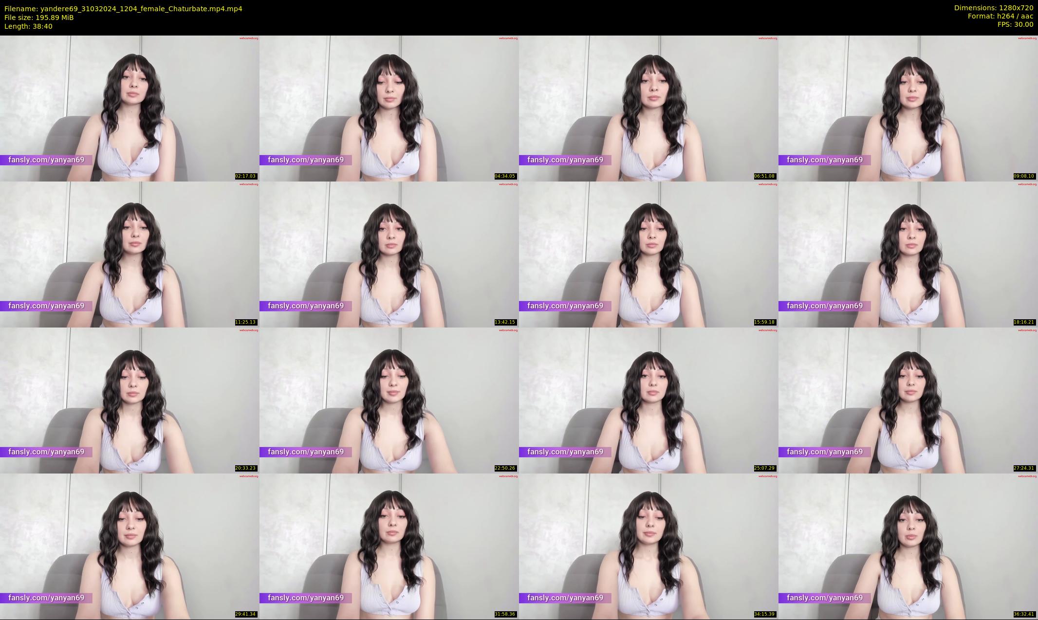 yandere69 — 39 minute Chaturbate female cam show recording, 720p, Mar 31, 2024