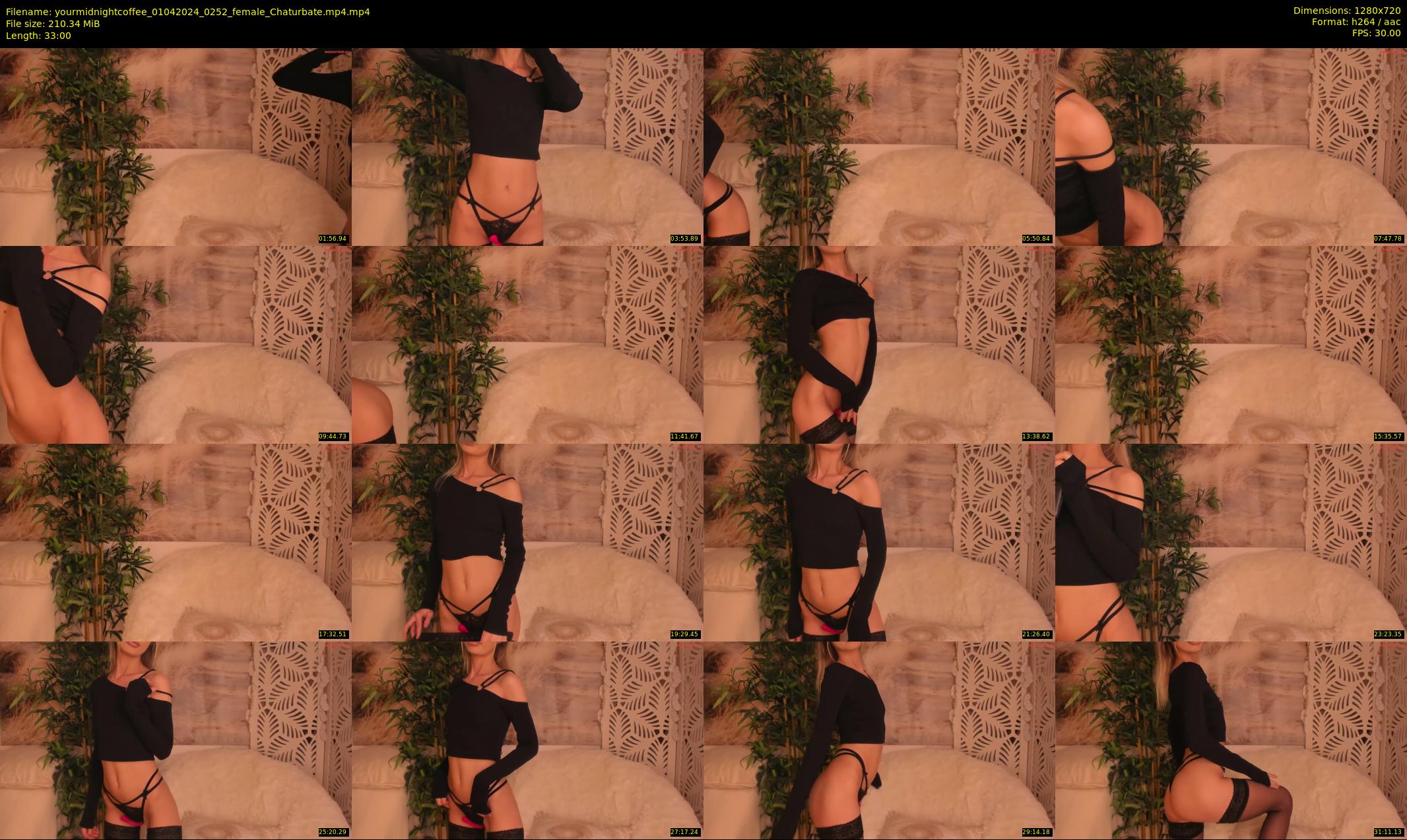 yourmidnightcoffee — 33 minute Chaturbate female cam show recording, 720p, Apr 1, 2024