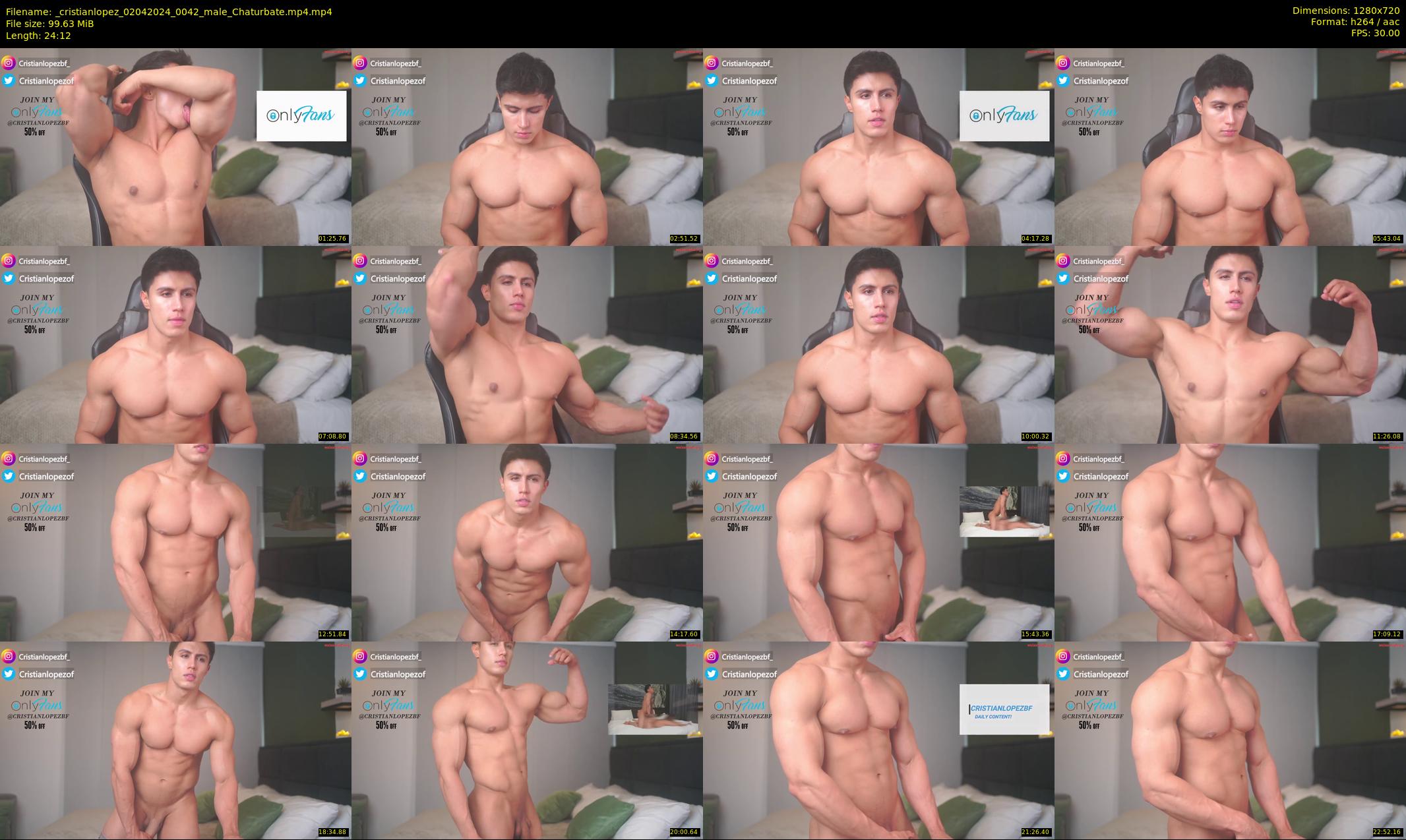 _cristianlopez — 25 minute Chaturbate male cam show recording, 720p, Apr 2, 2024
