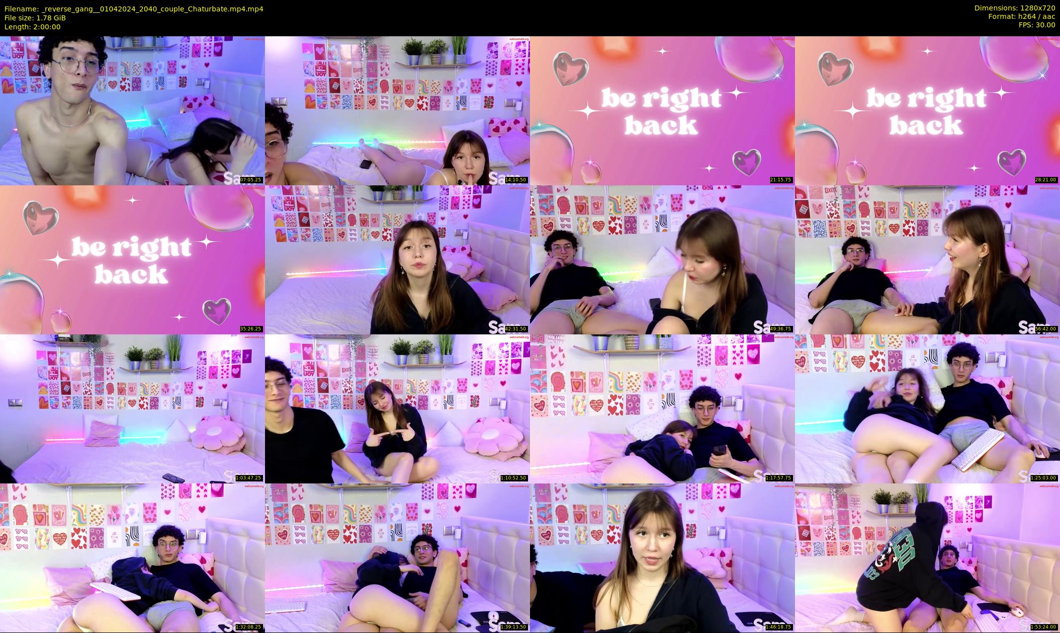 _reverse_gang_ — 120 minute Chaturbate couple cam show recording, 720p, Apr 1, 2024