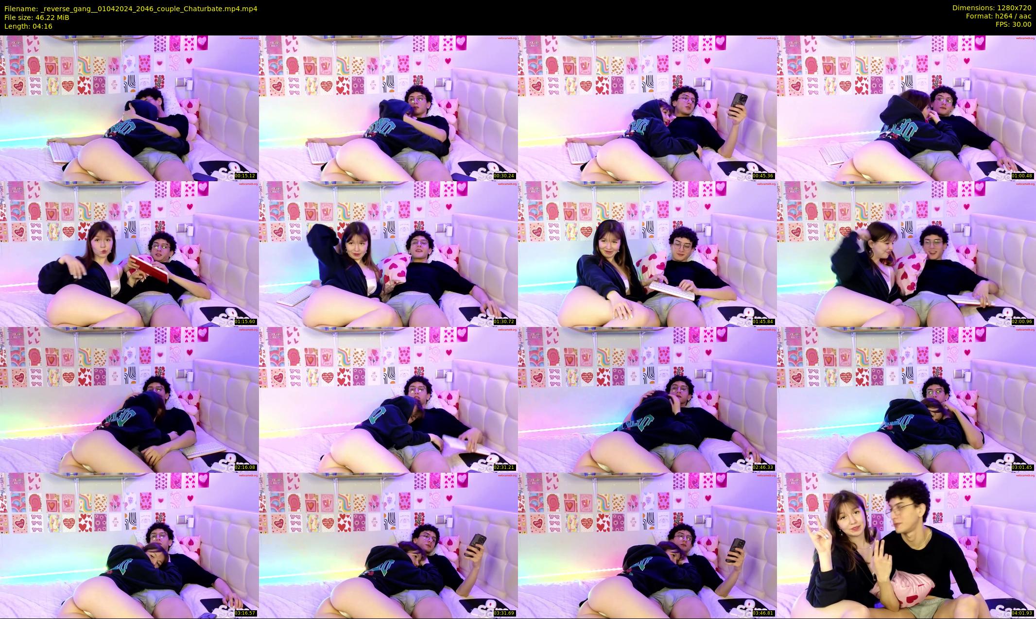 _reverse_gang_ — 5 minute Chaturbate couple cam show recording, 720p, Apr 1, 2024
