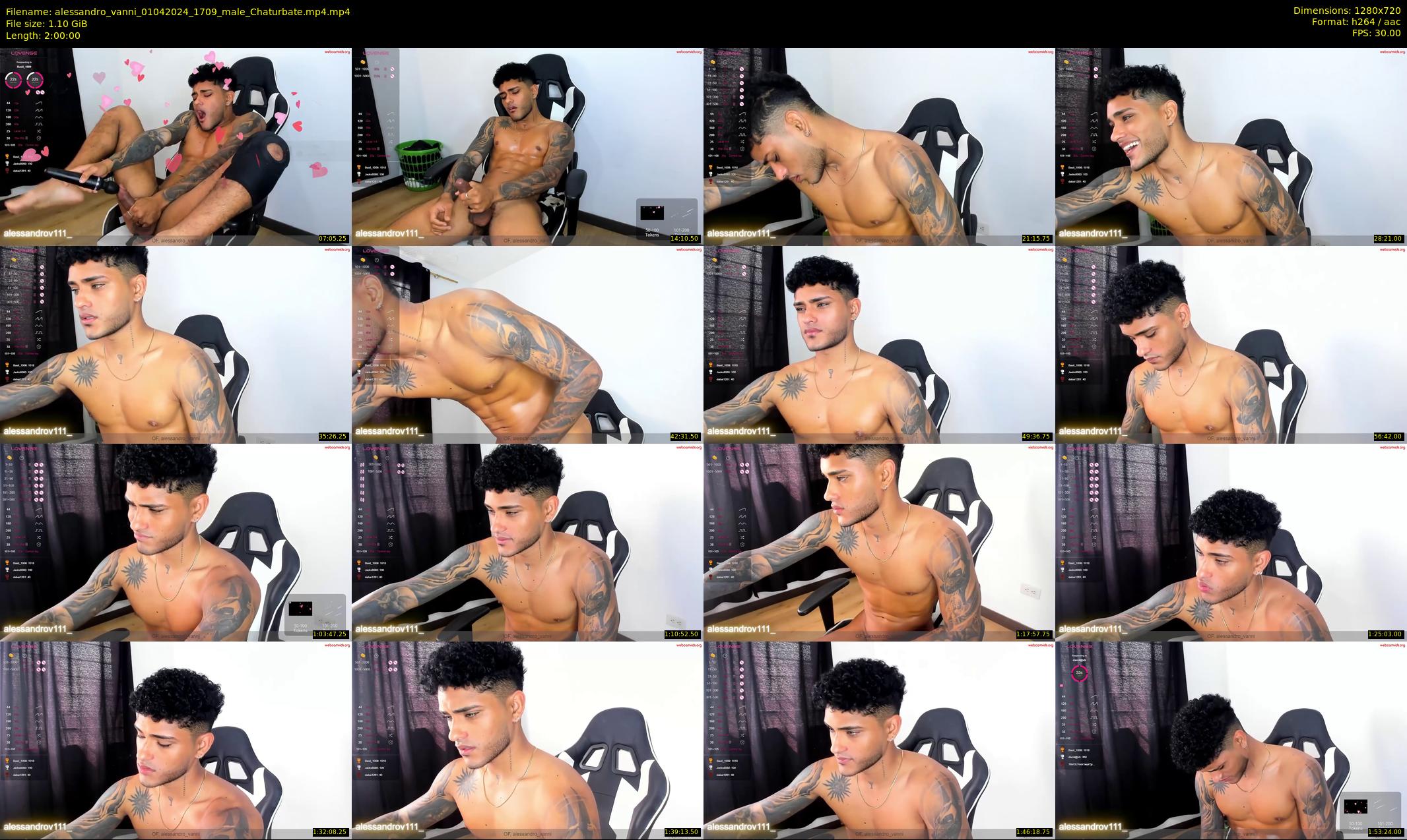 alessandro_vanni — 120 minute Chaturbate male cam show recording, 720p, Apr 1, 2024