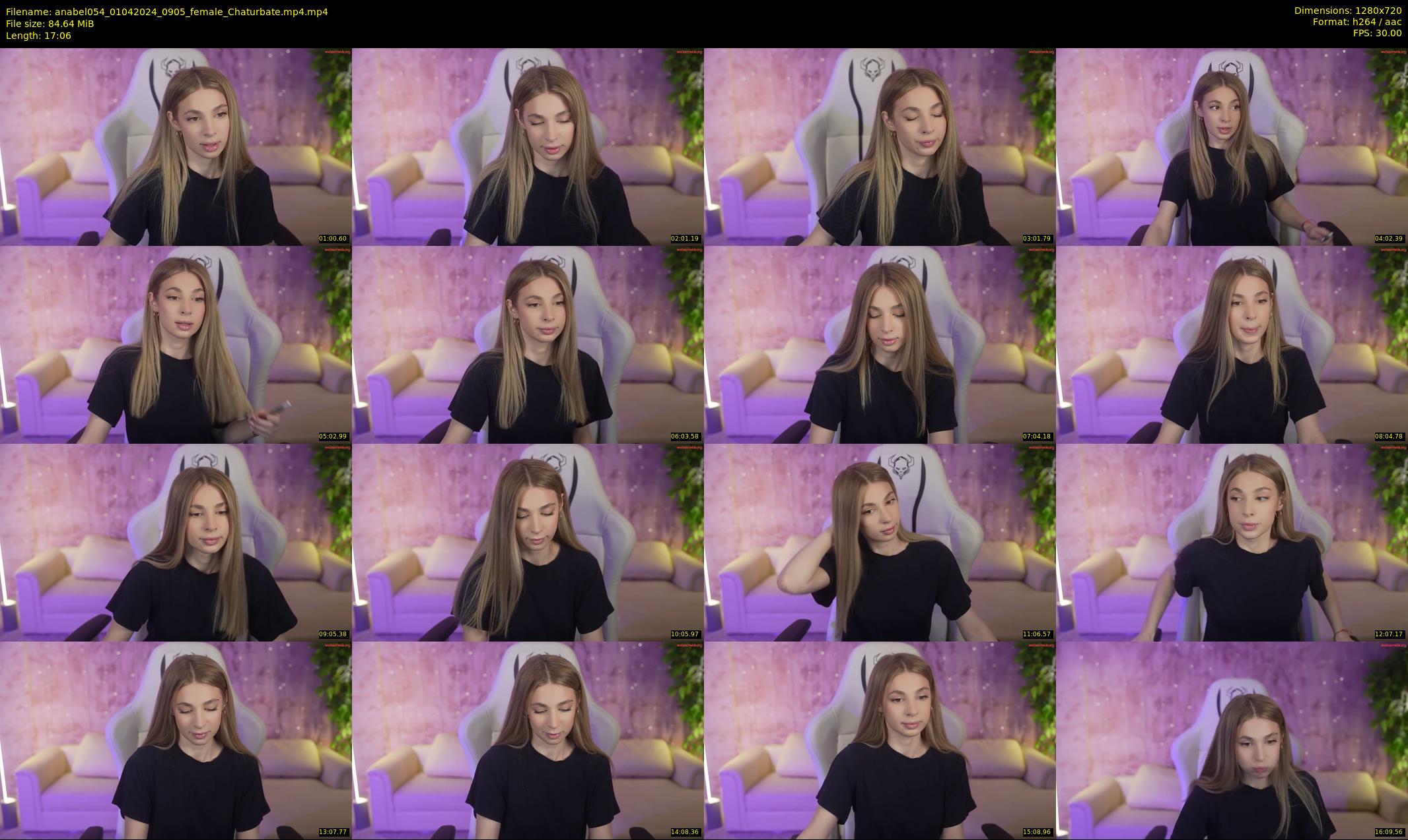 anabel054 — 18 minute Chaturbate female cam show recording, 720p, Apr 1, 2024
