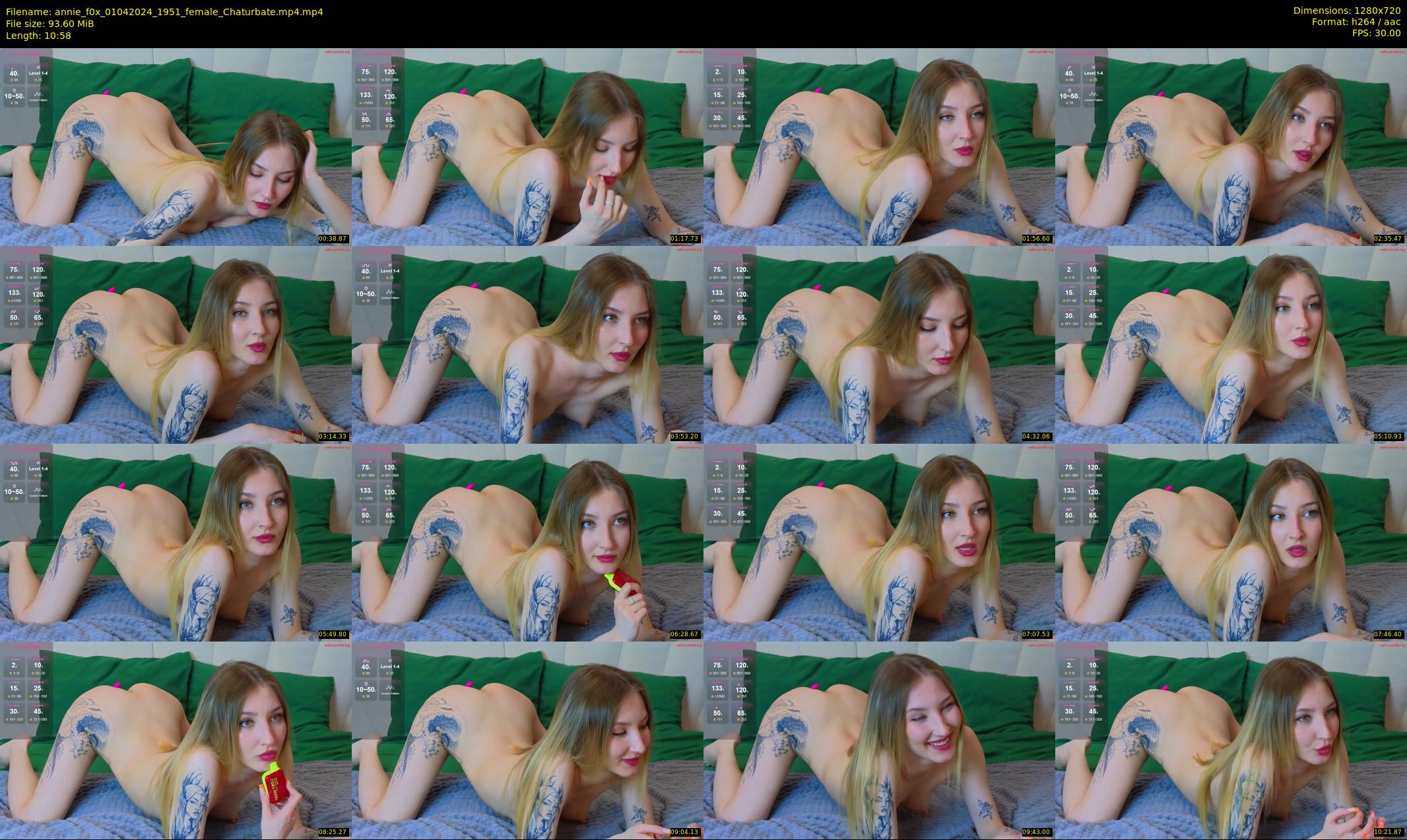 annie_f0x — 11 minute Chaturbate female cam show recording, 720p, Apr 1, 2024