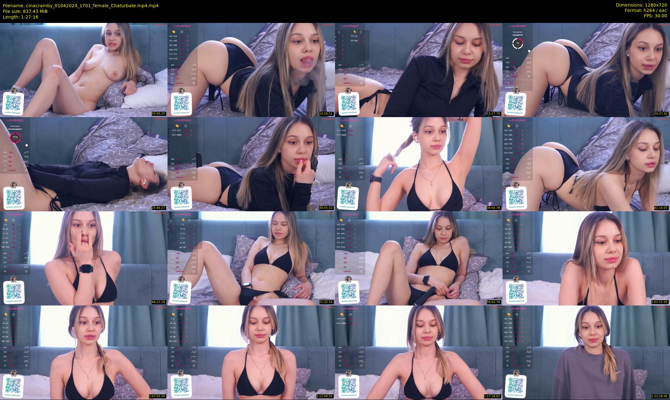 cinacramby — 88 minute Chaturbate female cam show recording, 720p, Apr 1, 2024
