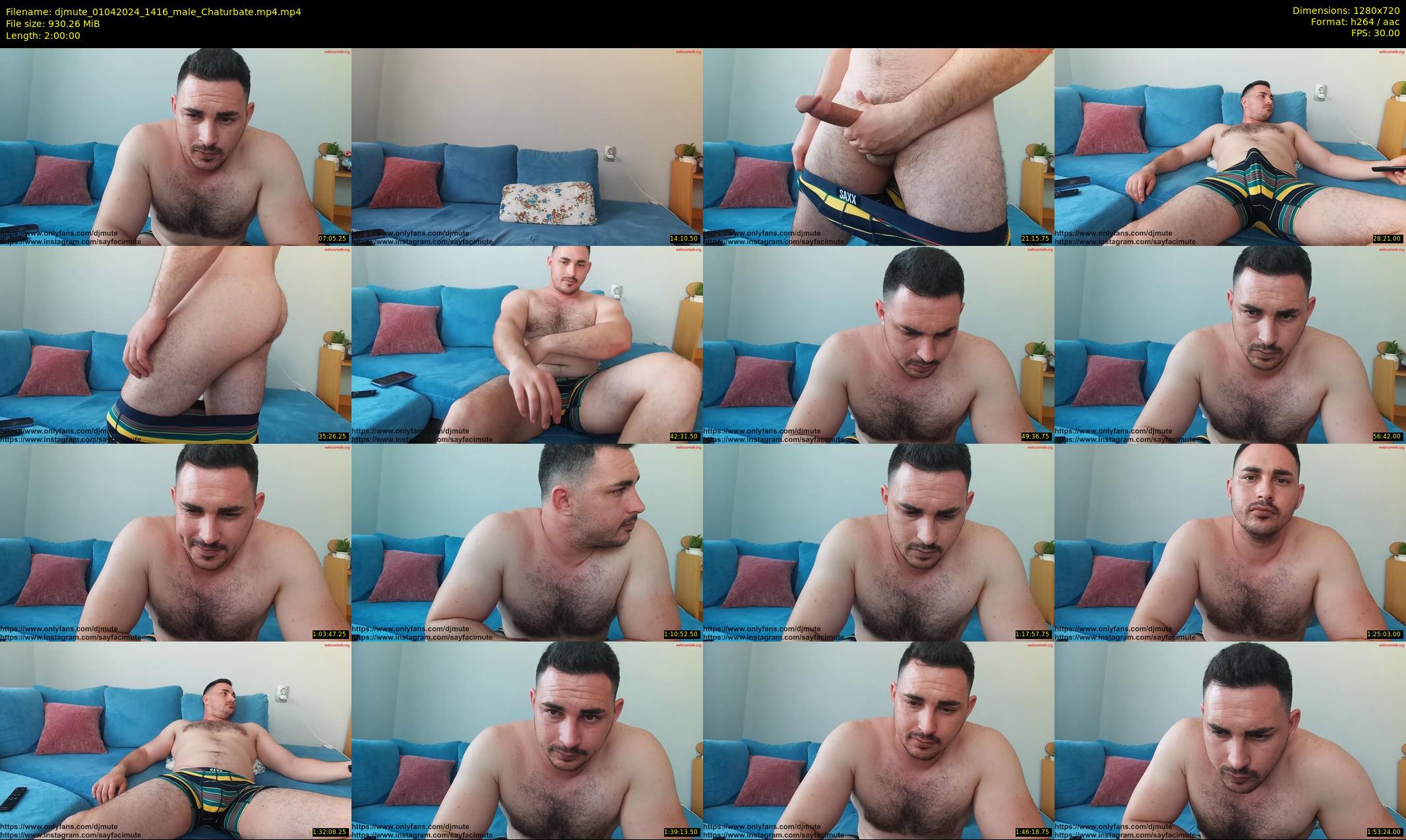 djmute — 120 minute Chaturbate male cam show recording, 720p, Apr 1, 2024
