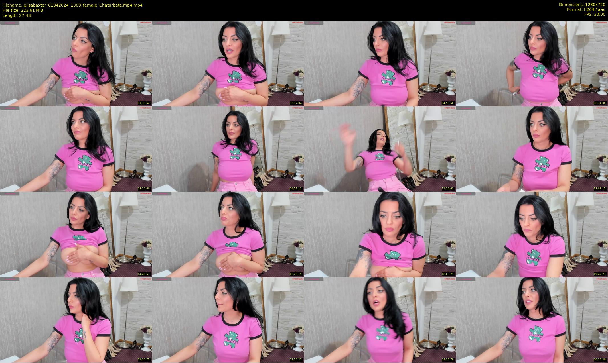 elisabaxter — 28 minute Chaturbate female cam show recording, 720p, Apr 1, 2024