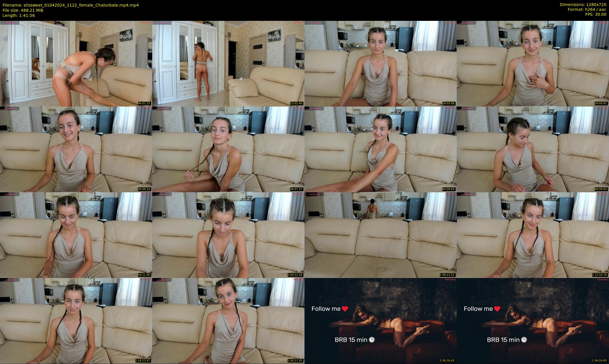 elizsweet — 102 minute Chaturbate female cam show recording, 720p, Apr 1, 2024