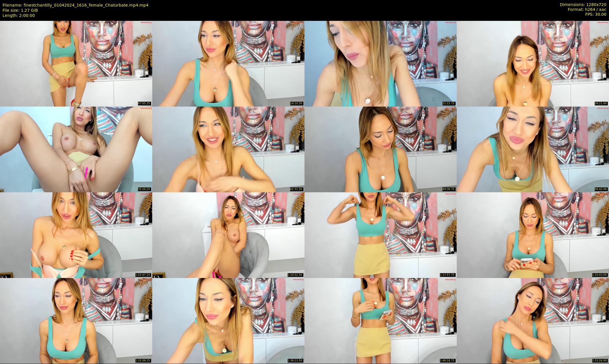 finestchantilly — 120 minute Chaturbate female cam show recording, 720p, Apr 1, 2024