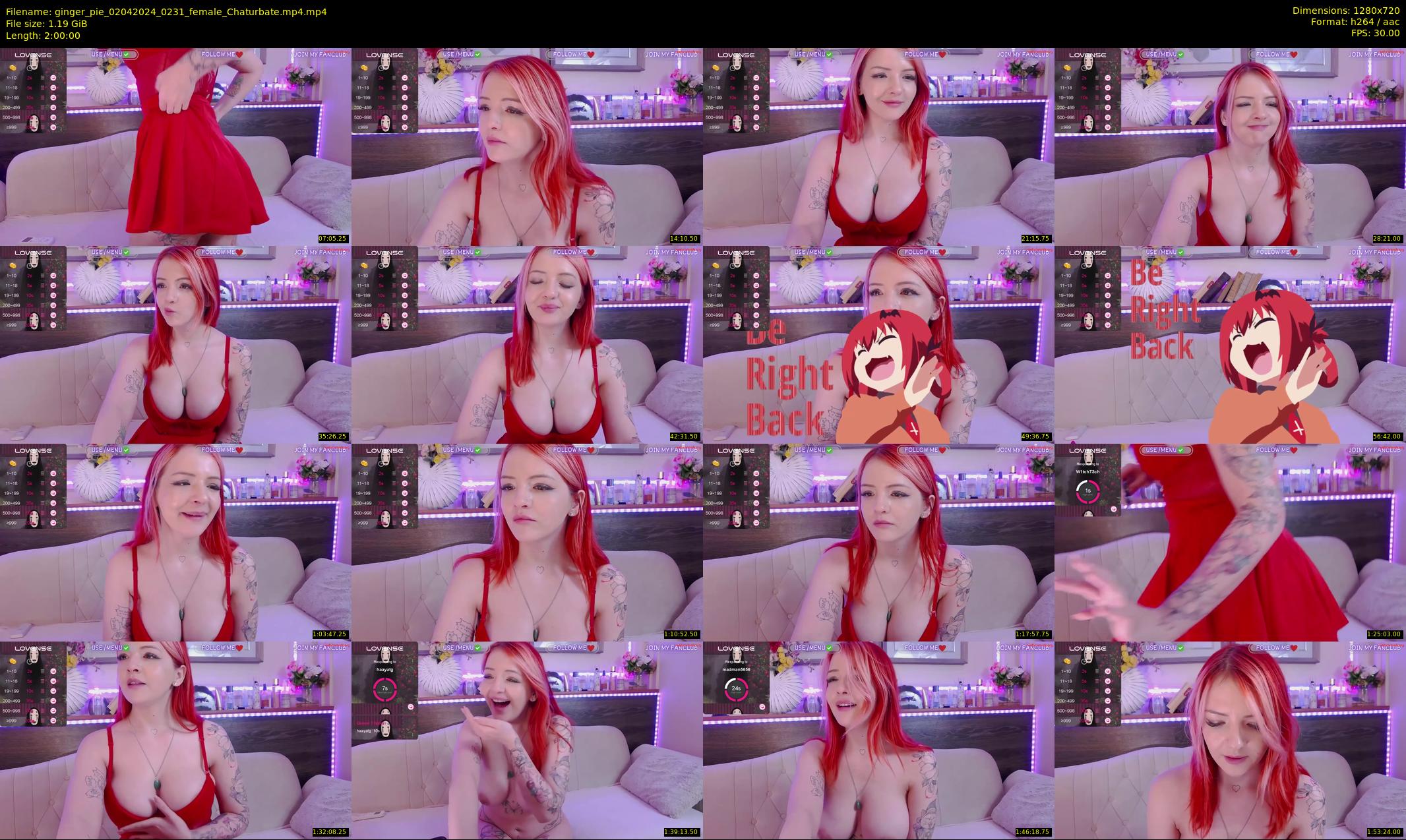 ginger_pie — 120 minute Chaturbate female cam show recording, 720p, Apr 2, 2024