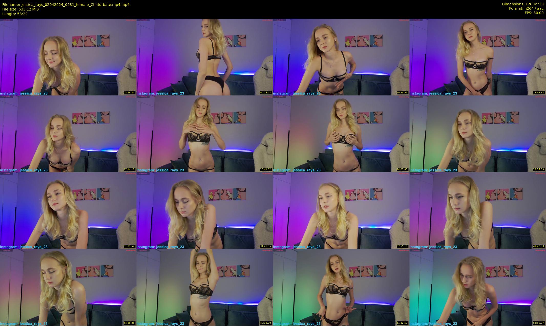 jessica_rays — 59 minute Chaturbate couple cam show recording, 720p, Apr 2, 2024