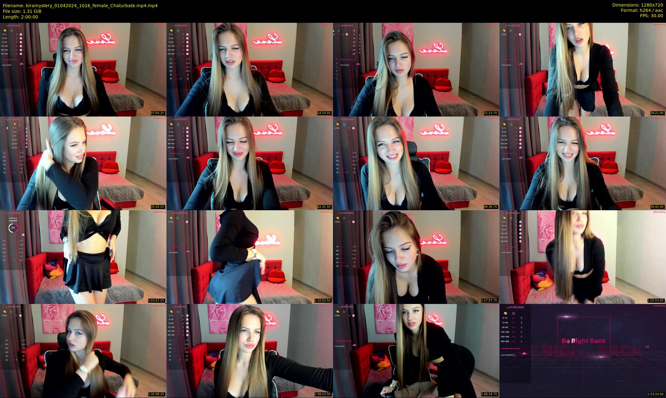 kiramystery — 120 minute Chaturbate female cam show recording, 720p, Apr 1, 2024