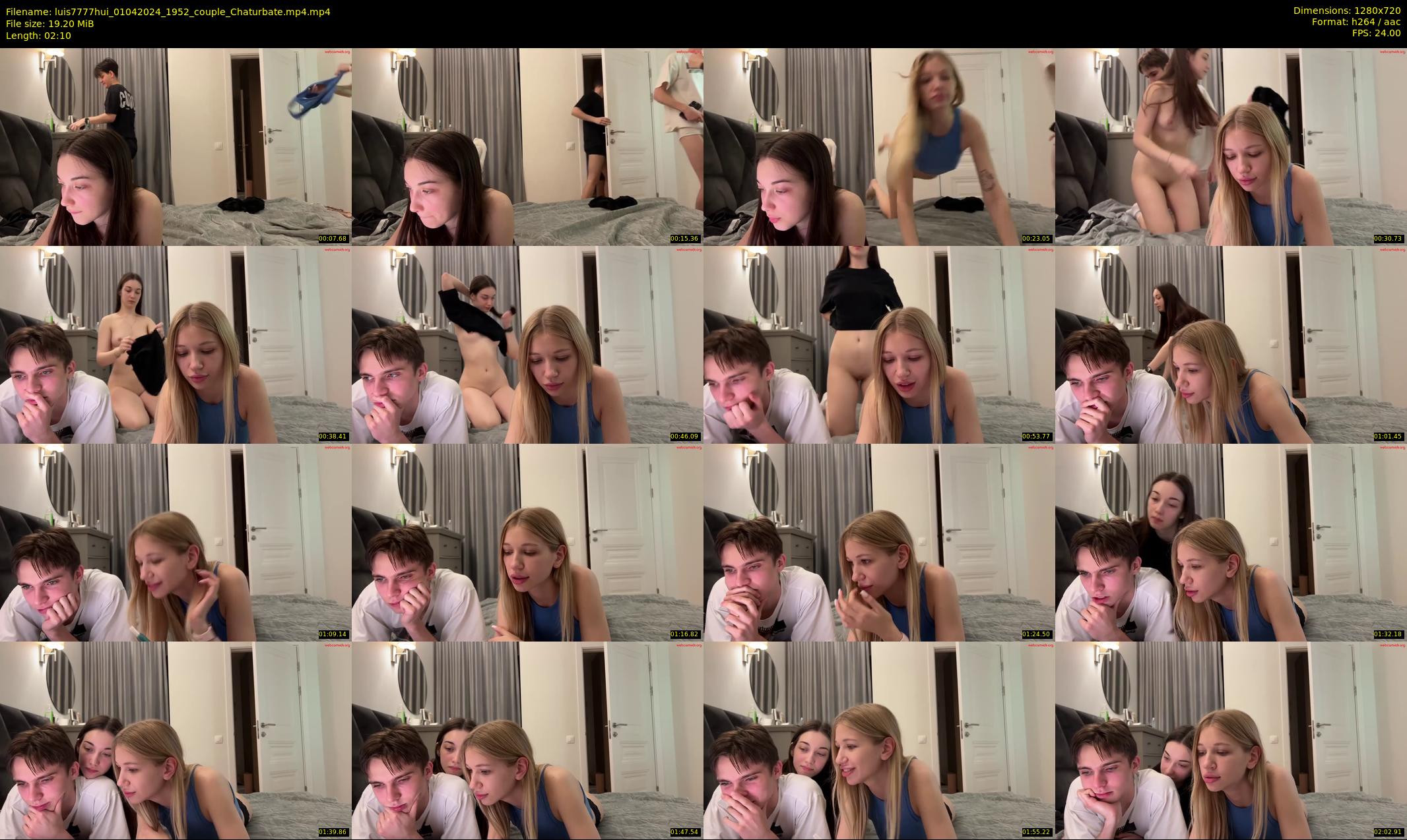 luis7777hui — 3 minute Chaturbate couple cam show recording, 720p, Apr 1, 2024