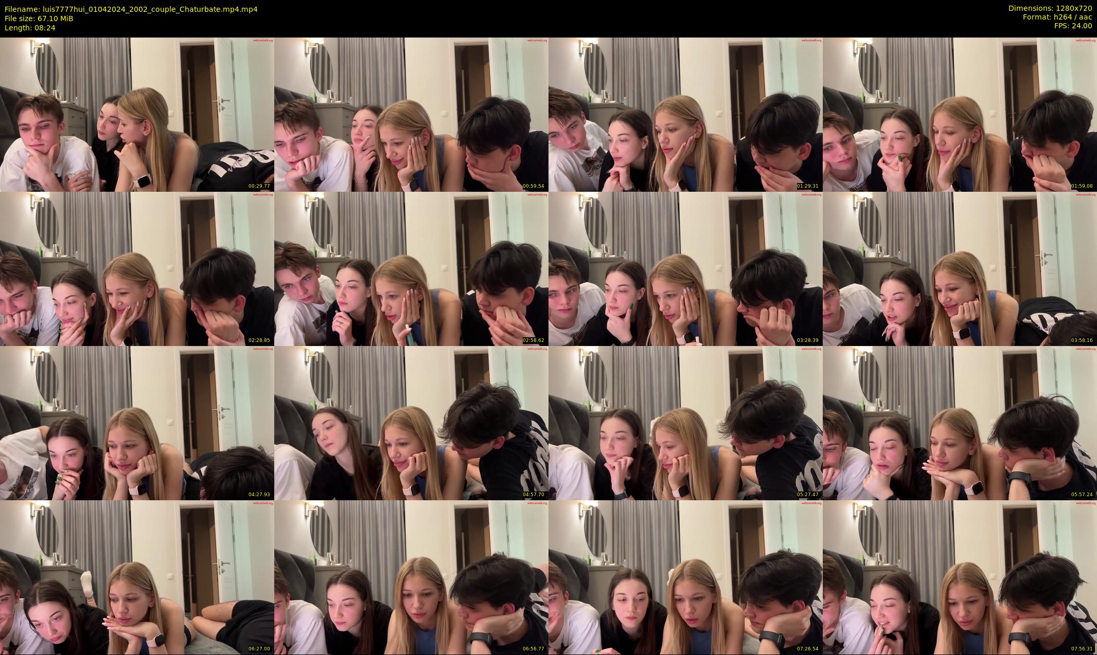 luis7777hui — 9 minute Chaturbate couple cam show recording, 720p, Apr 1, 2024