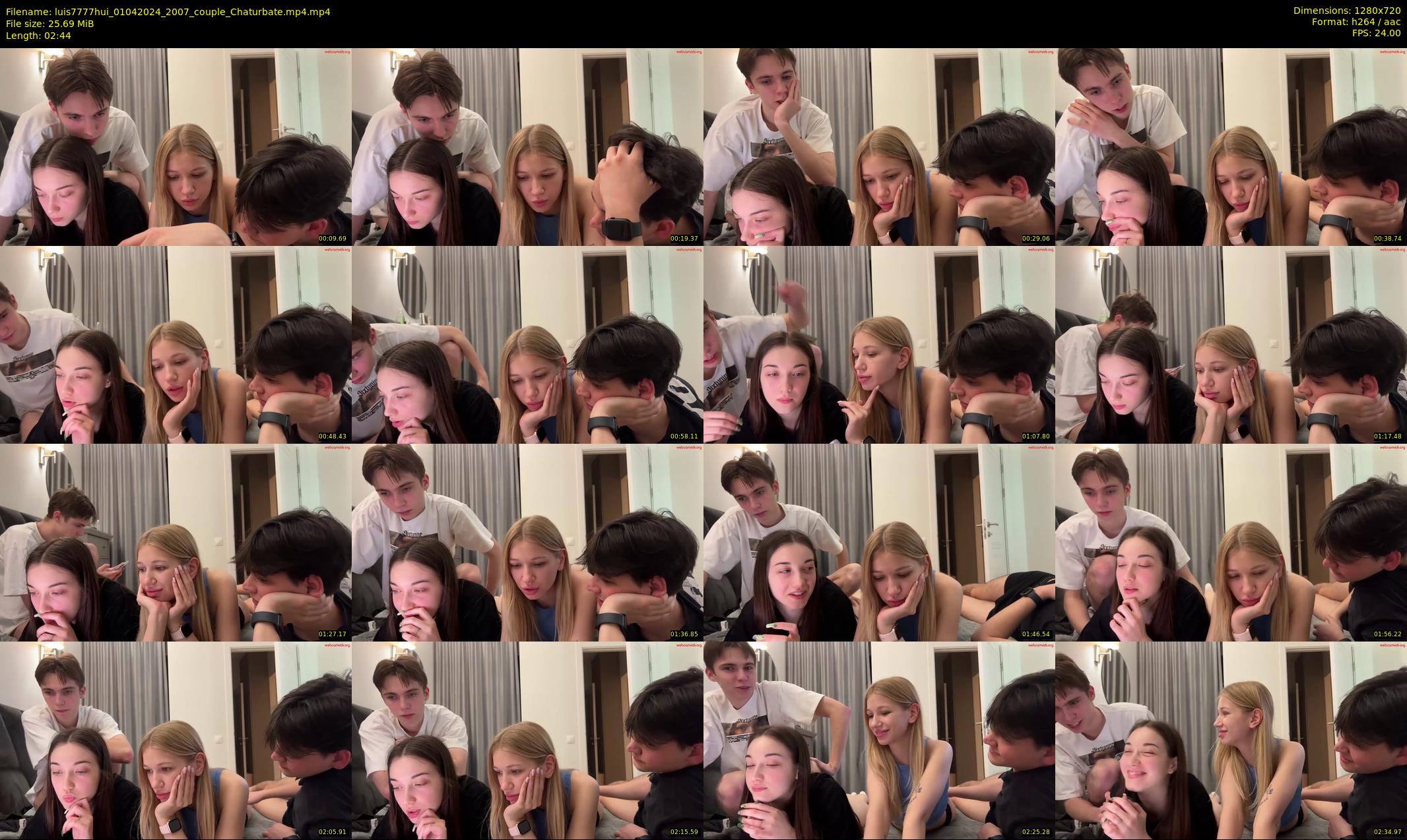 luis7777hui — 3 minute Chaturbate couple cam show recording, 720p, Apr 1, 2024