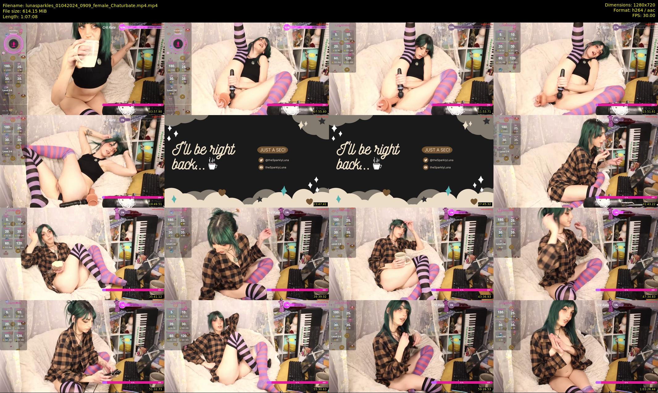 lunasparkles — 68 minute Chaturbate female cam show recording, 720p, Apr 1, 2024