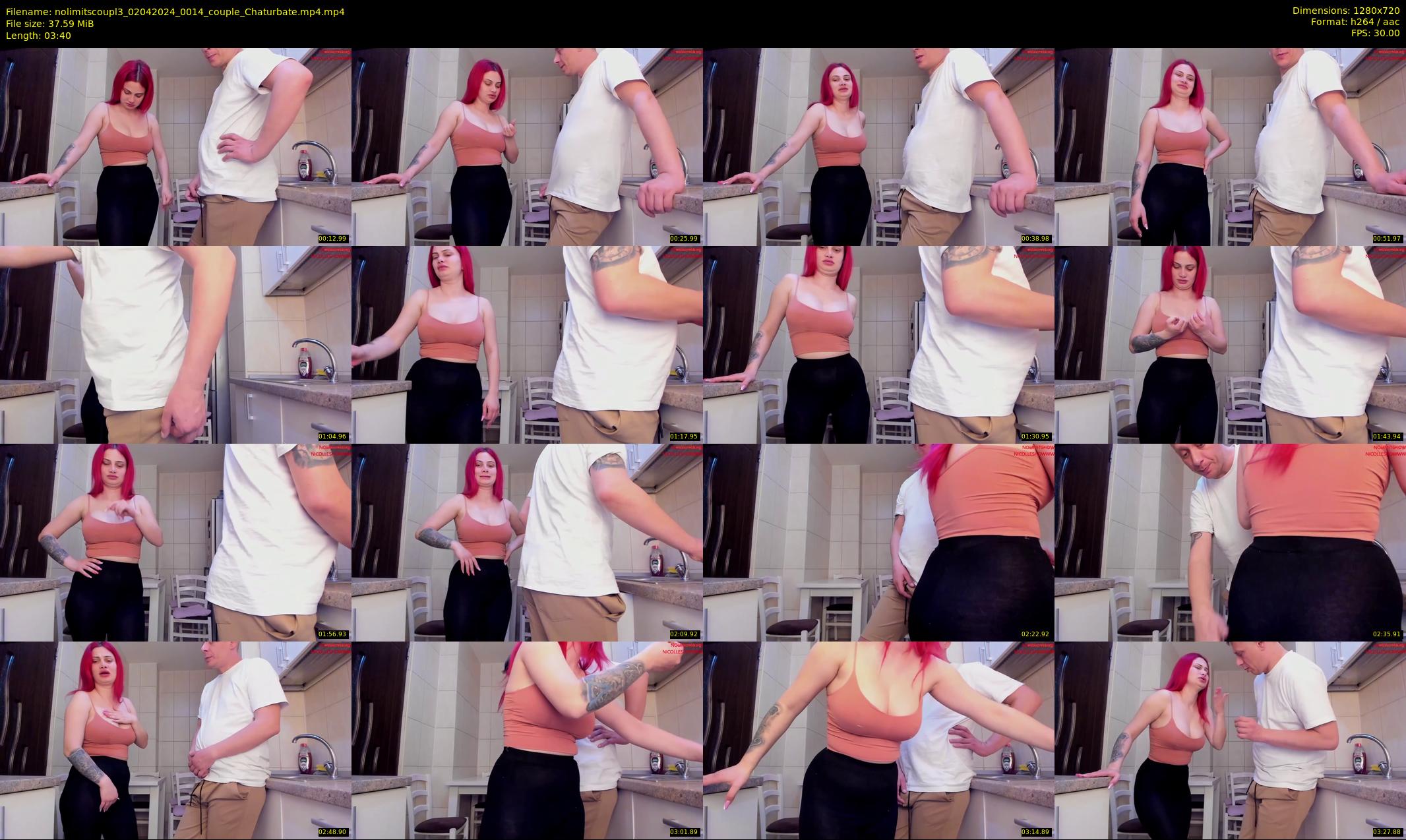 nolimitscoupl3 — 4 minute Chaturbate couple cam show recording, 720p, Apr 2, 2024