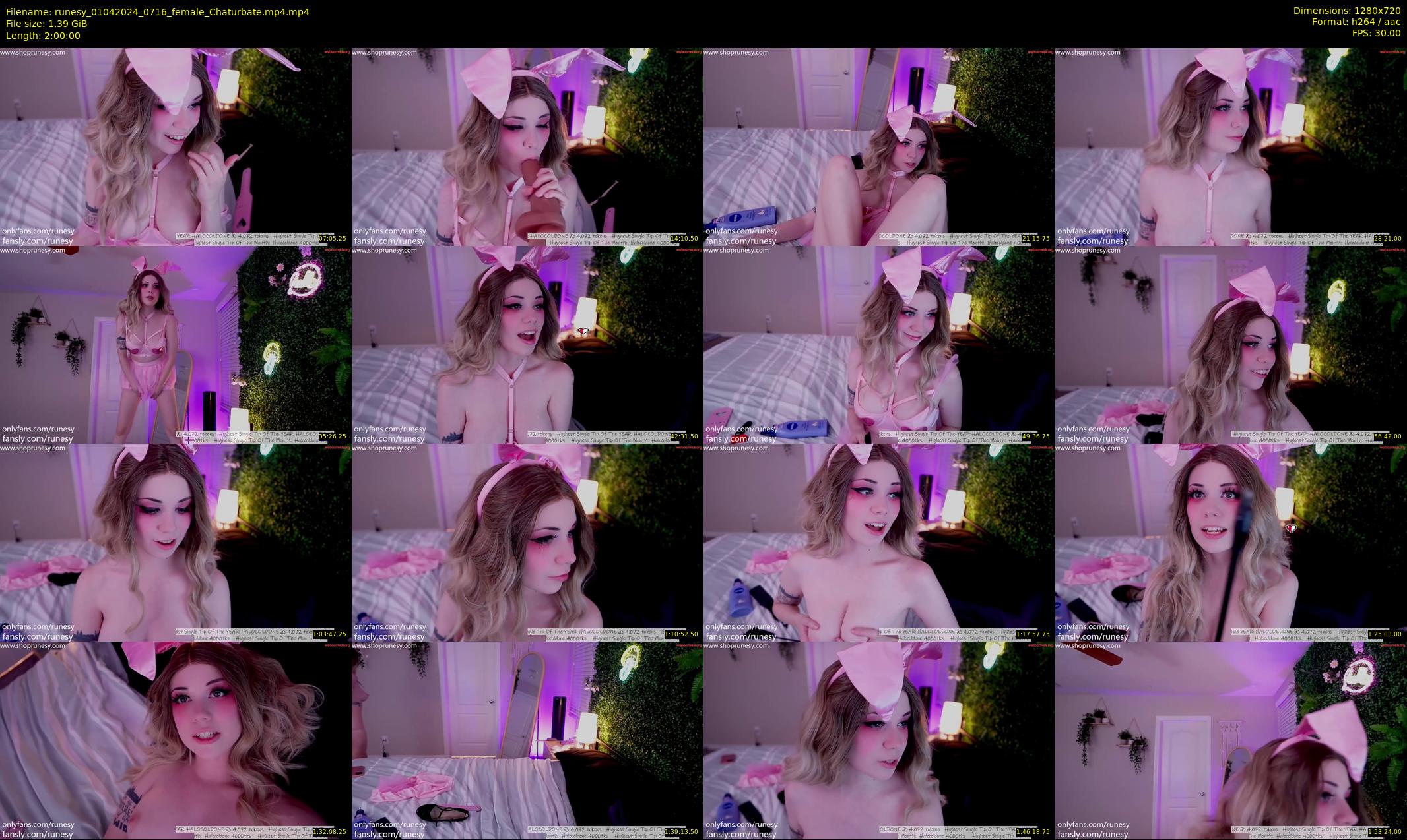 runesy — 120 minute Chaturbate female cam show recording, 720p, Apr 1, 2024