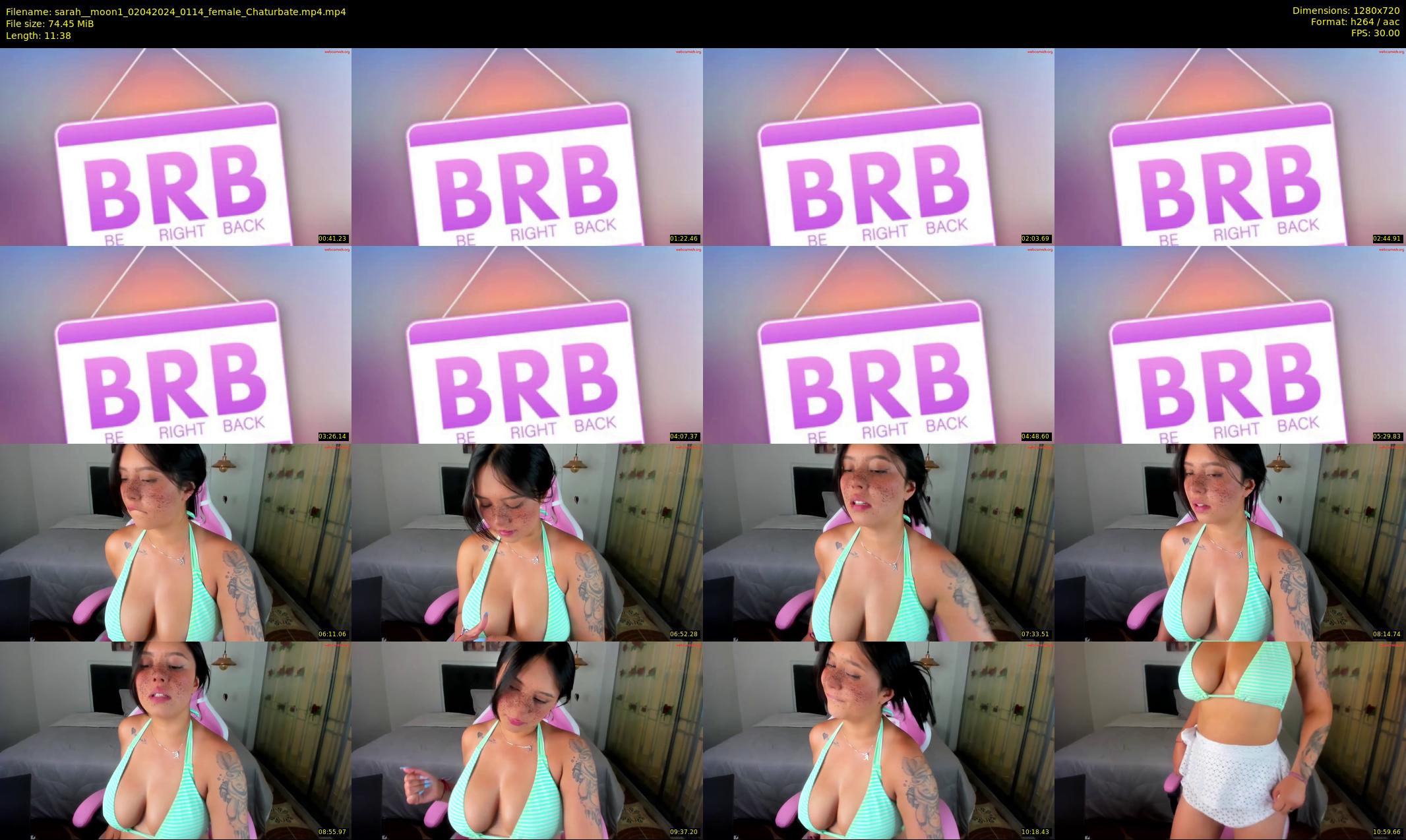 sarah__moon1 — 12 minute Chaturbate female cam show recording, 720p, Apr 2, 2024