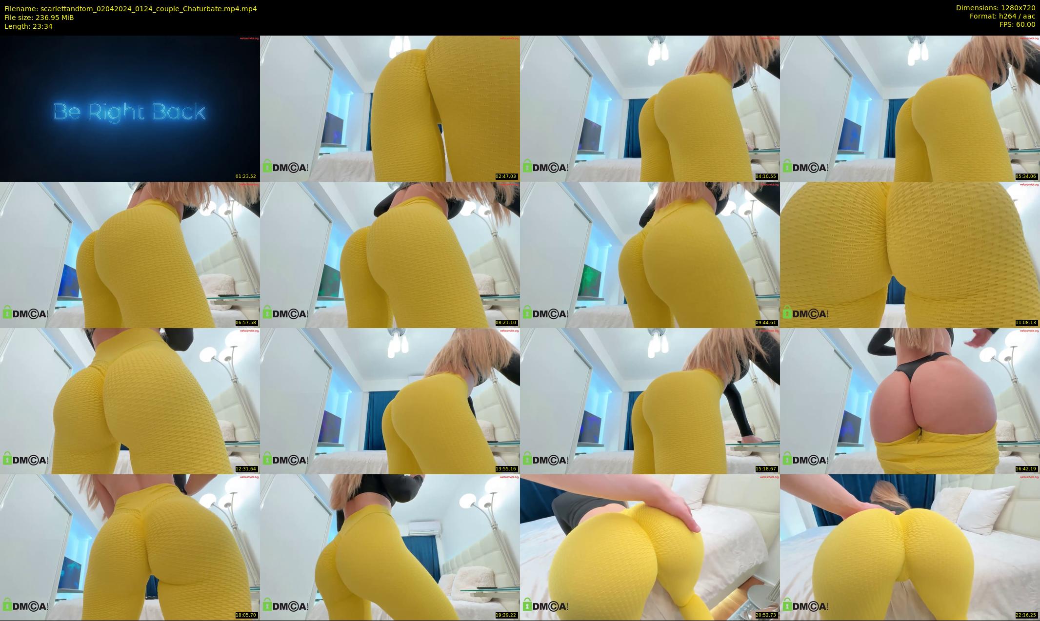scarlettandtom — 24 minute Chaturbate couple cam show recording, 720p, Apr 2, 2024