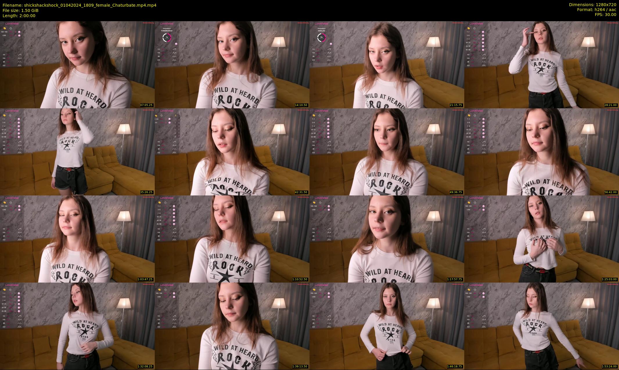 shickshackshock — 120 minute Chaturbate female cam show recording, 720p, Apr 1, 2024