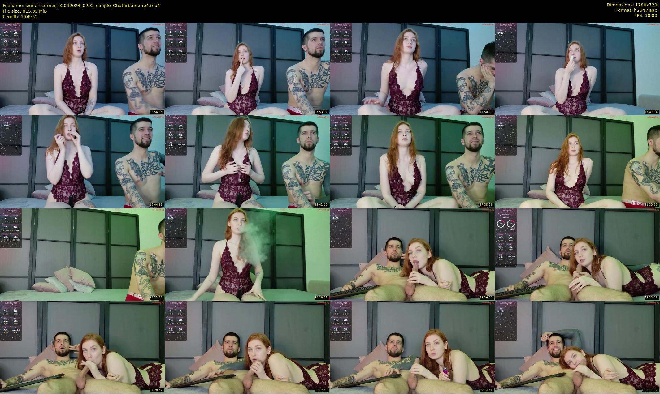 sinnerscorner — 67 minute Chaturbate couple cam show recording, 720p, Apr 2, 2024