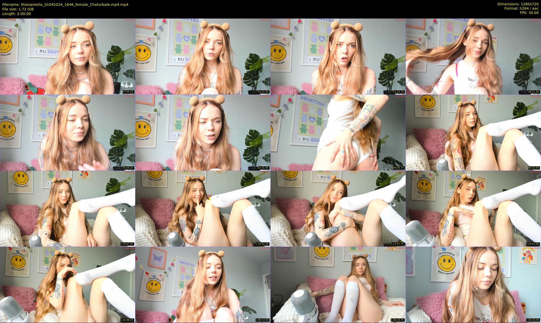 thisisamelia — 120 minute Chaturbate female cam show recording, 720p, Apr 1, 2024