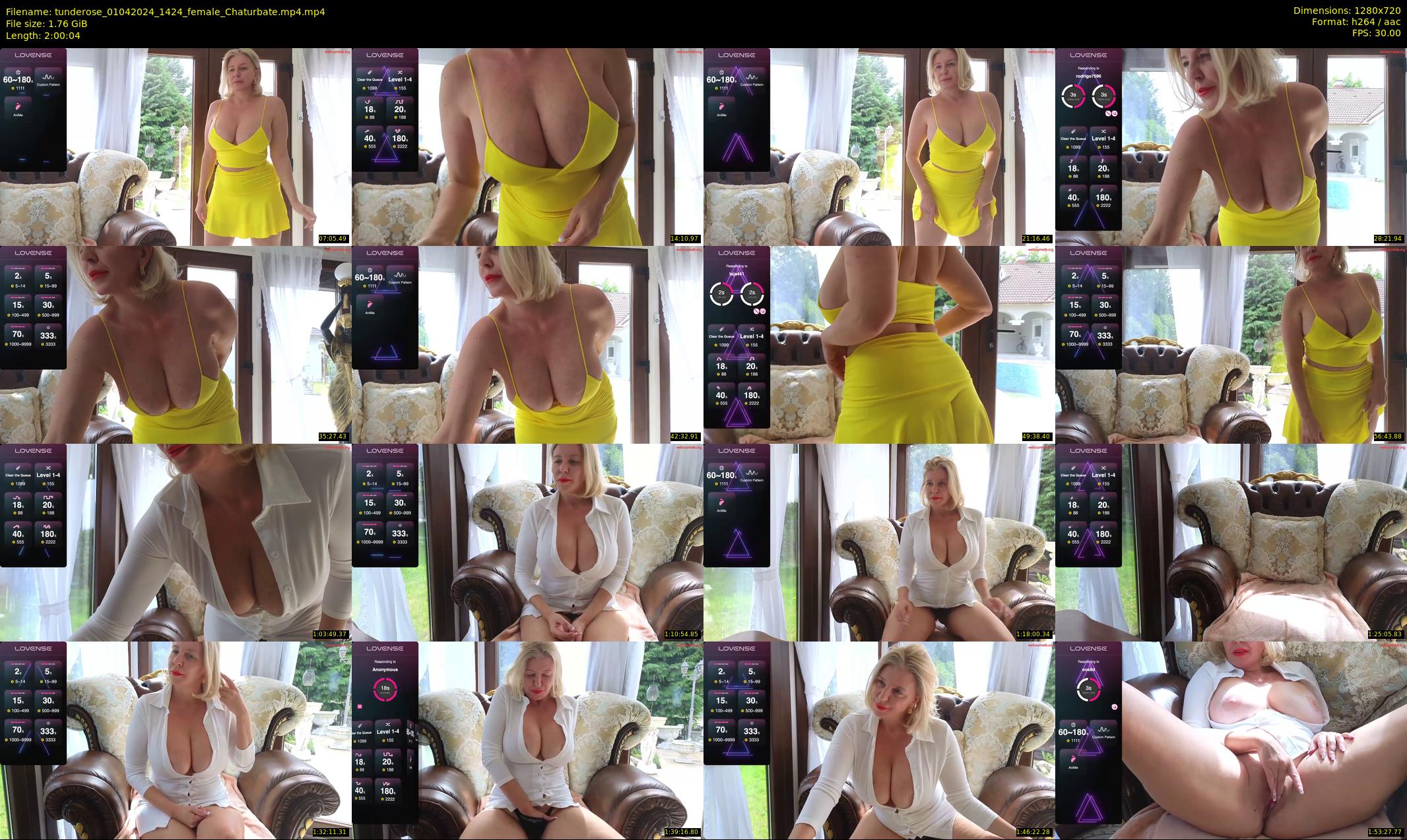 tunderose — 121 minute Chaturbate female cam show recording, 720p, Apr 1, 2024