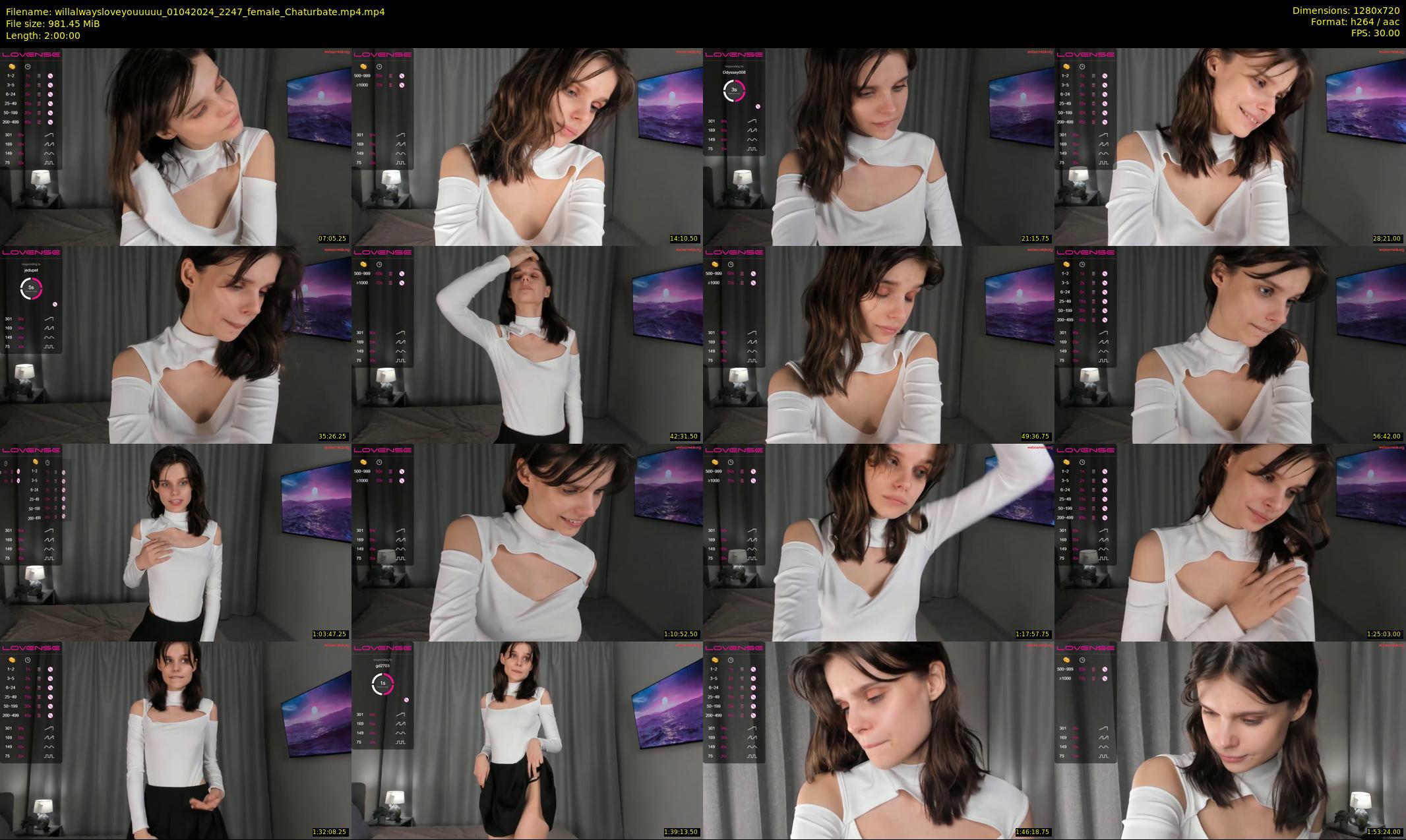 willalwaysloveyouuuuu — 120 minute Chaturbate female cam show recording, 720p, Apr 1, 2024